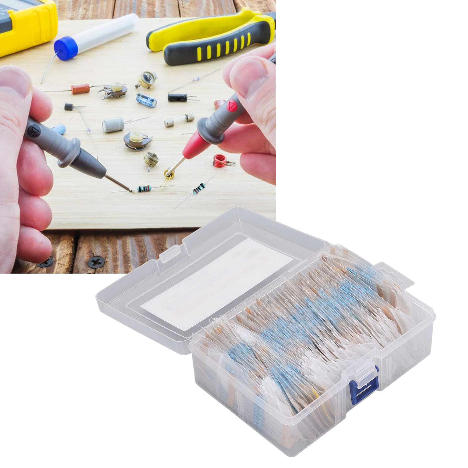 86 Verschiedene Arten Von 0,5-w- Und 1/2-w-metallfilmwiderständen, Ein Komplettes Sortiment An Gängigen Bauteilen.