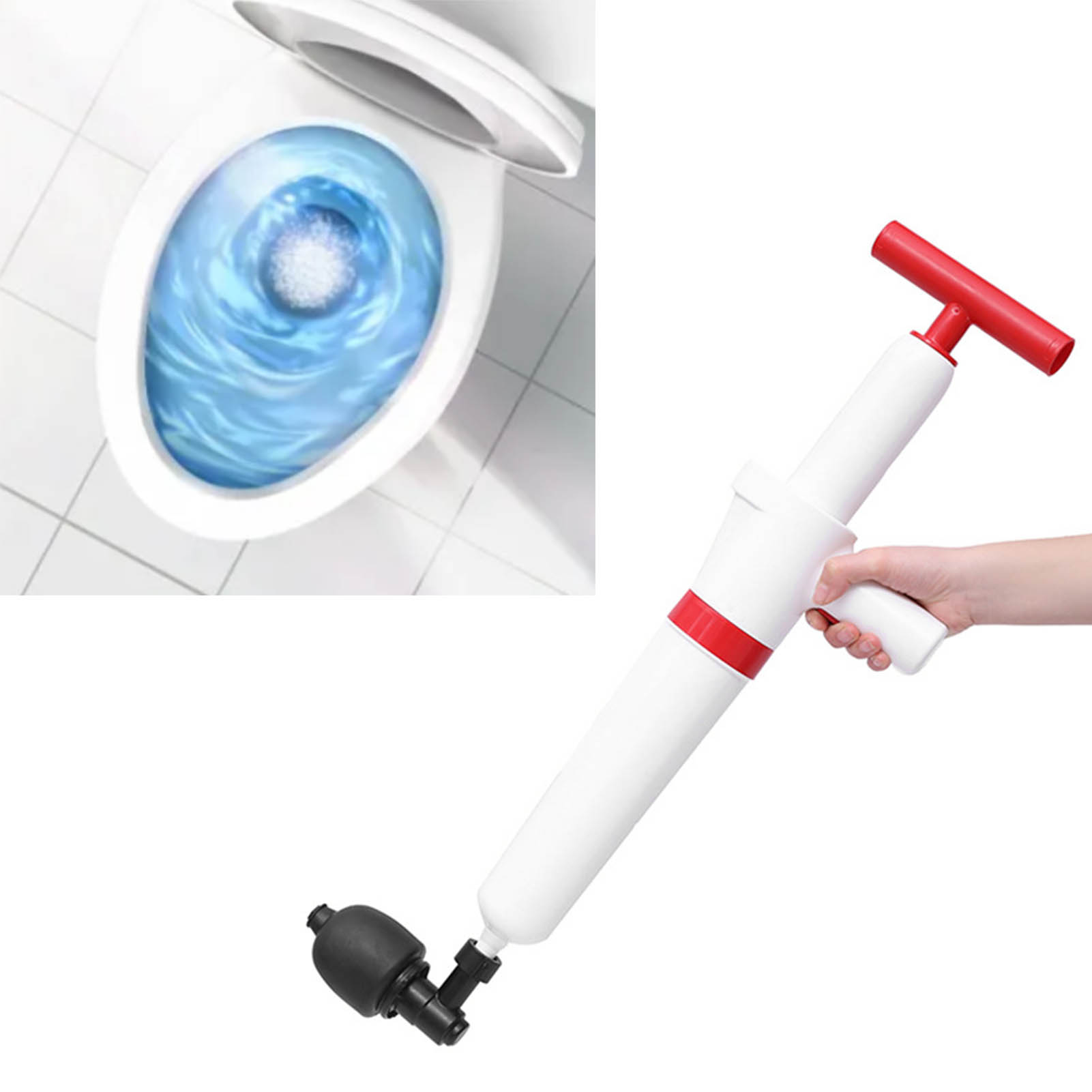 All-in-one Druckluft-abflussreiniger, Werkzeug Für Bodenabläufe Und Abwasserkanäle, Manueller Abflussreiniger