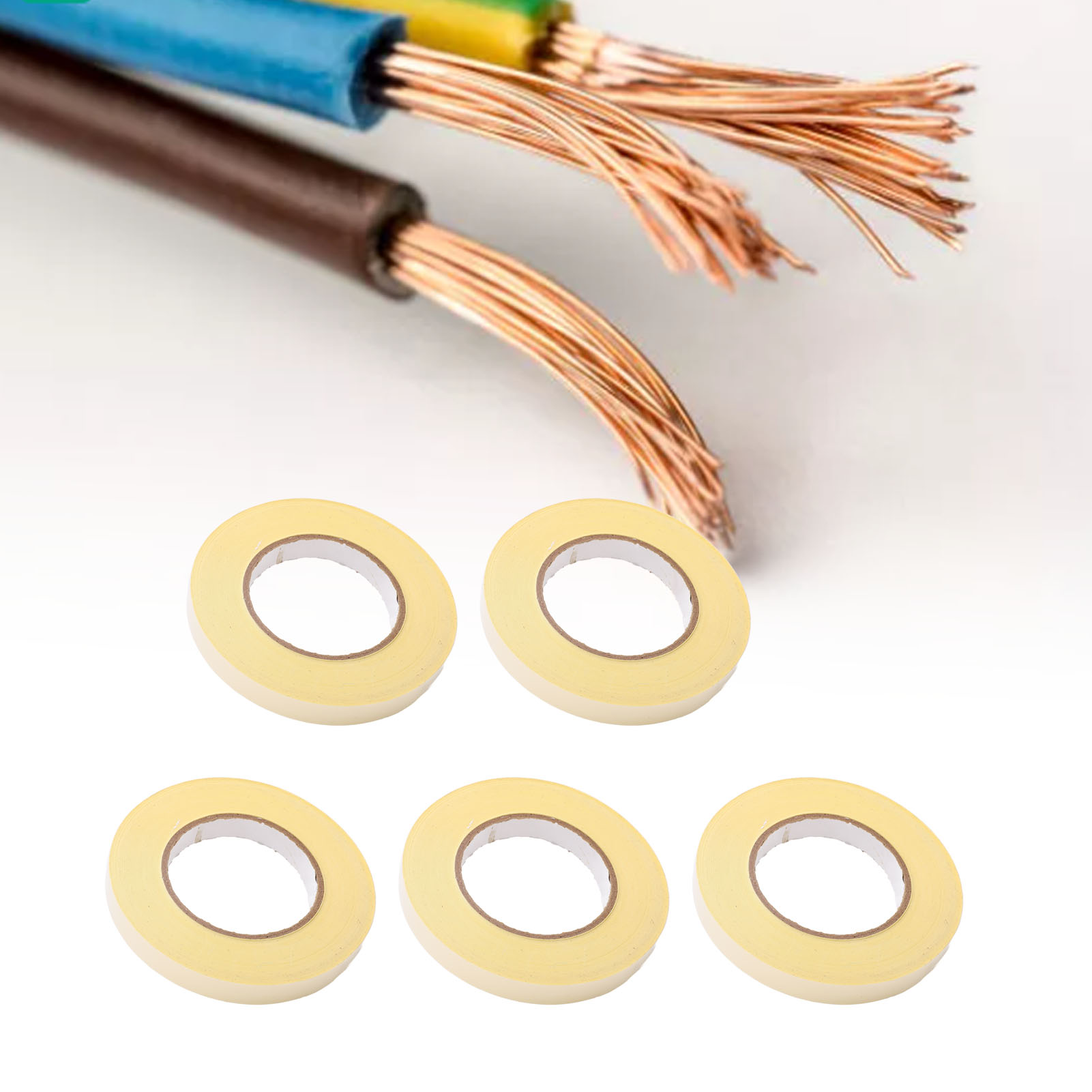 Verkauft In 5er-packs, 0,22 Mm Dicke Klebeschicht, 16 Mm Breite Oberfläche, 30 M Gesamtlänge, Weißes Acetatgewebeband, Standardausführung Für Flache Elektronische Displaykabel.