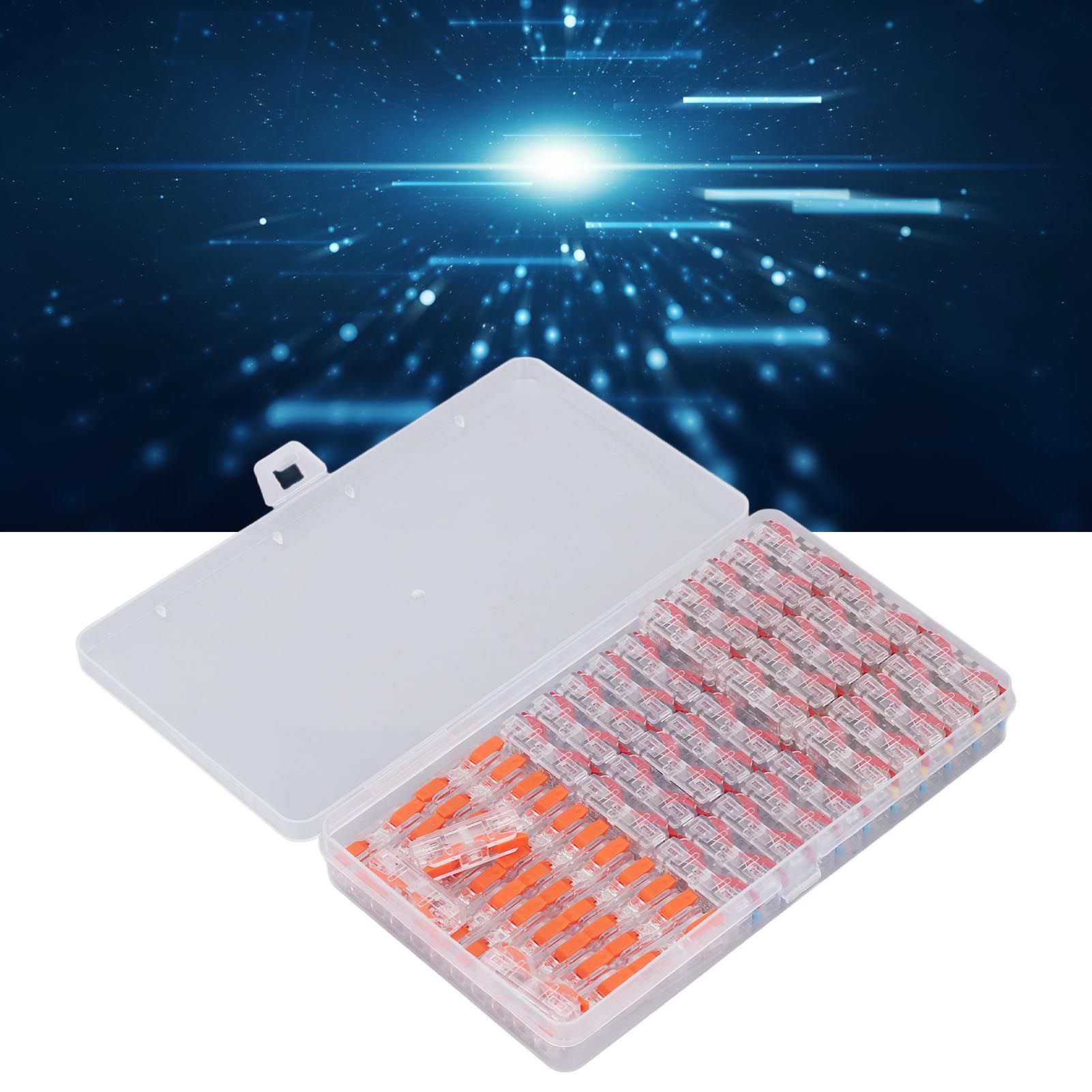 Set Aus 55 Mini-schnellanschlussklemmen Für Beleuchtungskörper, Drahtverbinder, Hebelmuttern, Drahtverbinder, Inline-drahtverbinder, Elektrische Verbinder, Kupplungsklemmen Für Die Schnelle Verdrahtun