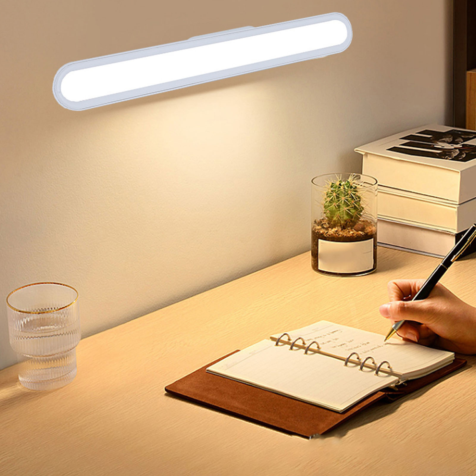 Nachttischlampe Fürs Schlafzimmer, Dreifarbiger, Berührungsempfindlicher Lichtstreifen Mit Einstellbarer Helligkeit, Arbeitsleuchte Am Bett