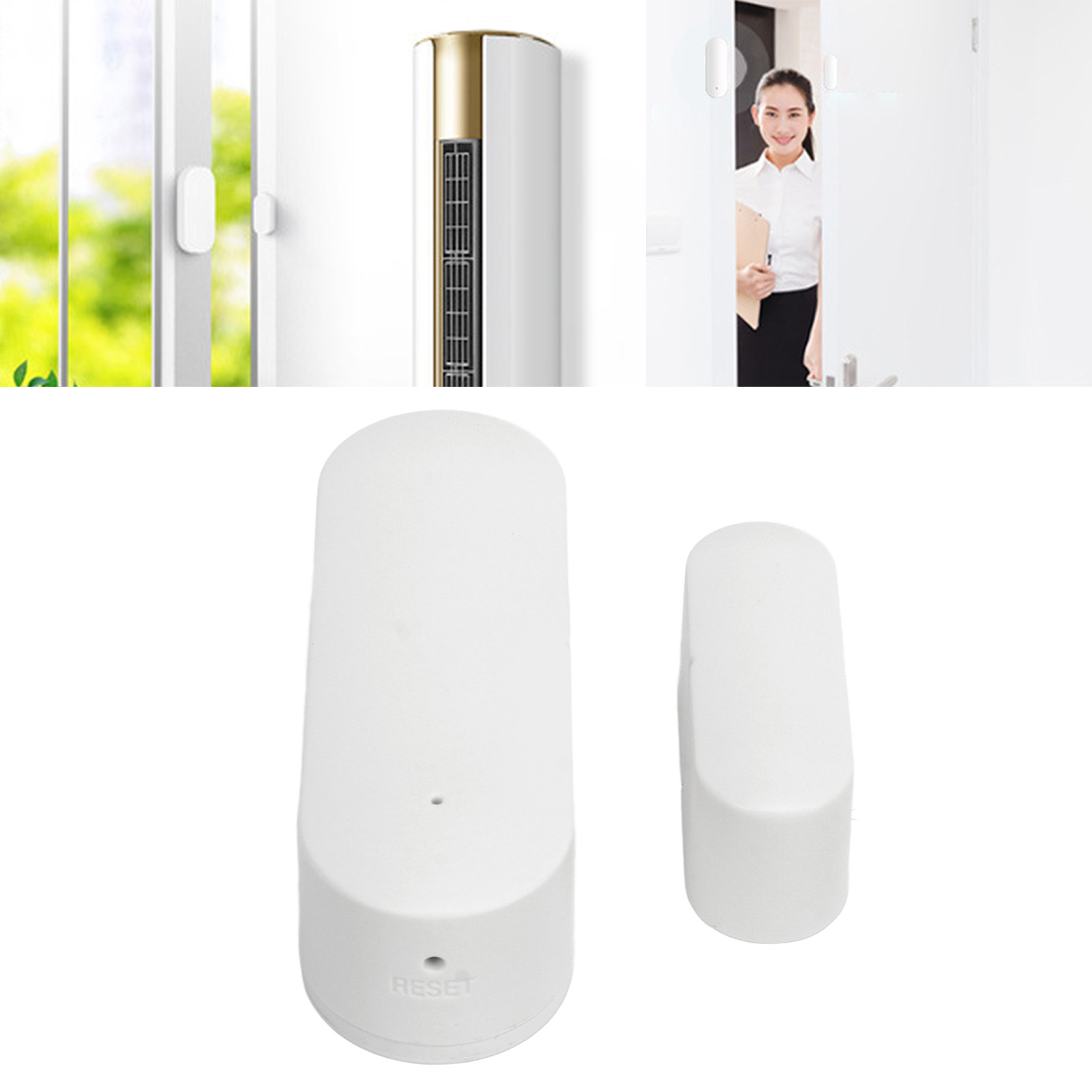Der Smarte Wlan-tür- Und Fensterdetektor Ist Mit Der Google Alexa-sprachsteuerung Kompatibel.