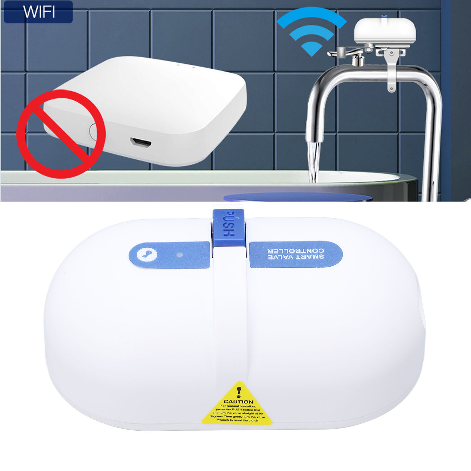 Tuya Wlan-smart-wasserventil-timer, Fernbedienung Für Automatische Gasabsperrventile, Europäischer Standard 100–240 V