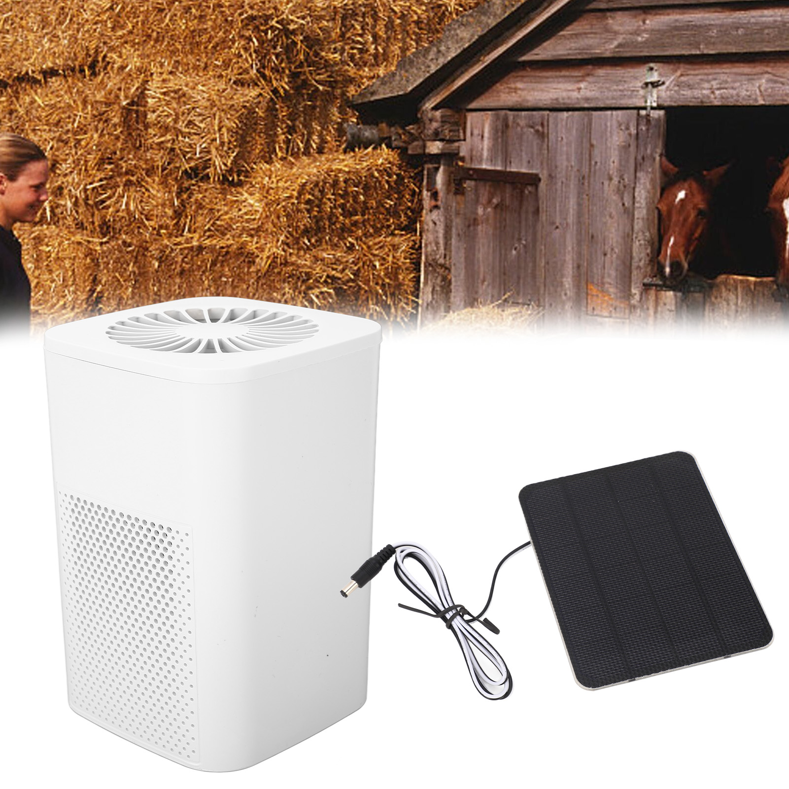 10w Monokristalliner Silizium-solarluftfilter Für Autos, Belüftung Für Hühnerställe/hühnerzwinger.