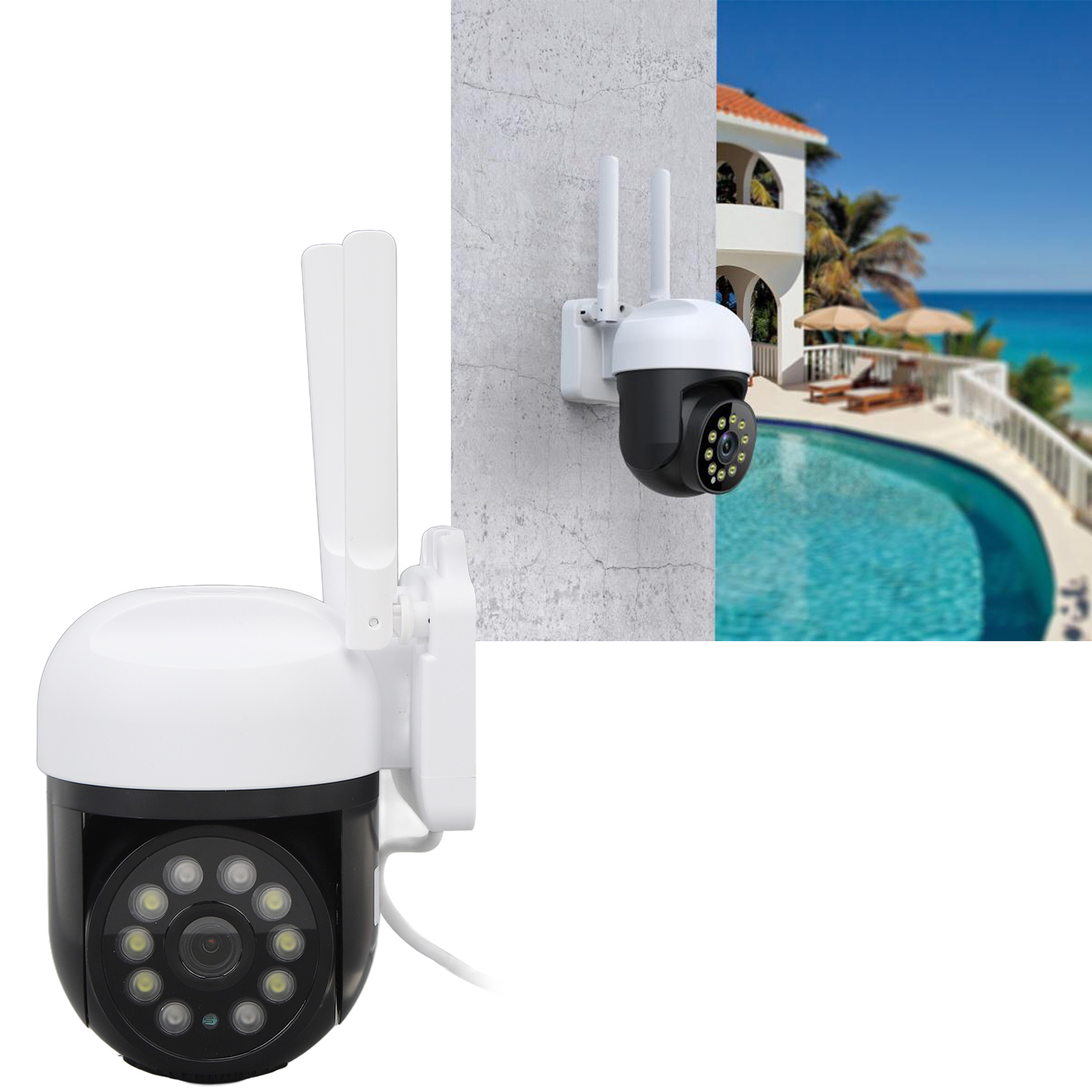 1-megapixel-ptz-kamera Für Den Innen- Und Außenbereich Mit Wlan, Heimgebrauch, Ferngesteuerte Hochauflösende Nachtsichtkamera (europäischer Standard)