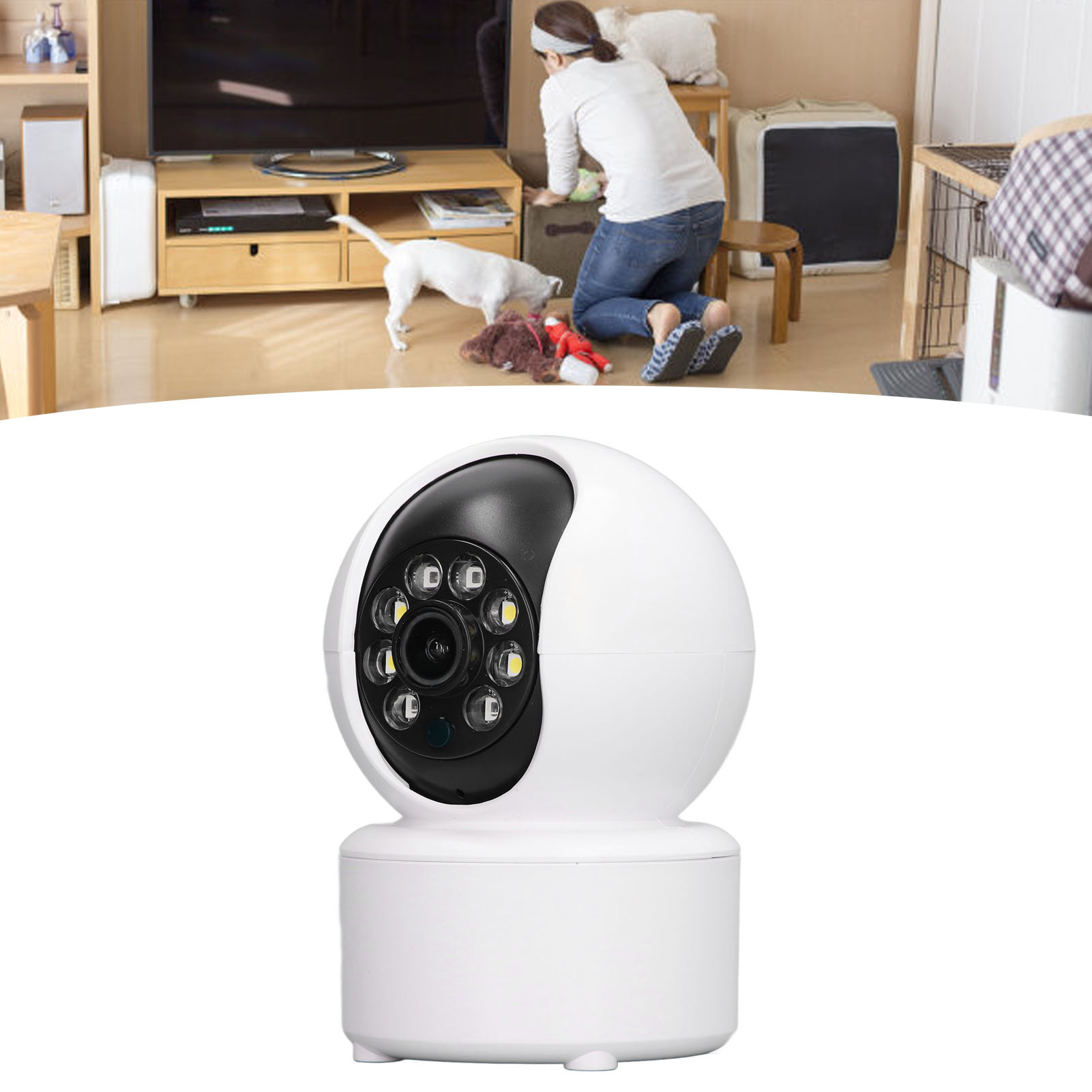 606 Schwenk-neige-zoom-kamera, 300 W, Hohe Auflösung, Farbe, Nachtsicht, Ferngesteuert, Wlan-heimkamera, Ac100-240 V, Europäischer Standard.