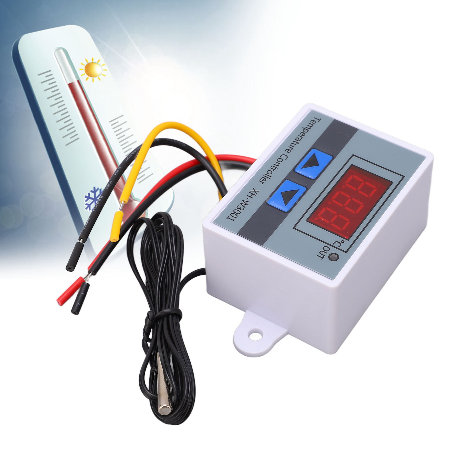 Digitaler Temperaturregler Xh-w3001, Miniatur-temperaturregler, Mikrocomputergesteuerter Intelligenter Temperaturregler Mit Digitaler Anzeige, 100–220 V, 1500 W
