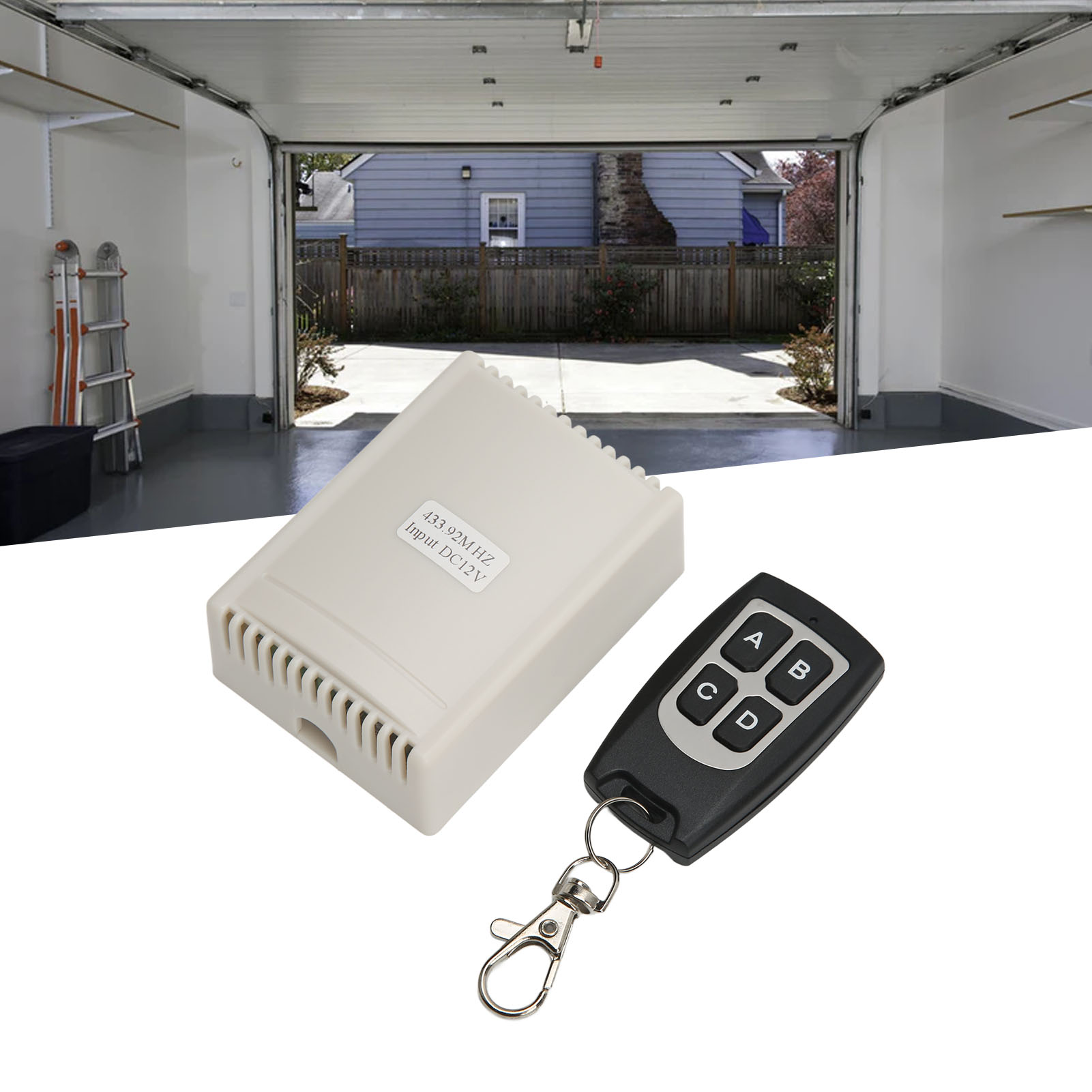 Vierfach-funkschalter Mit Fernbedienung, Vierfach-funkschalter Mit Potentialfreiem Relaiskontakt, 12 V