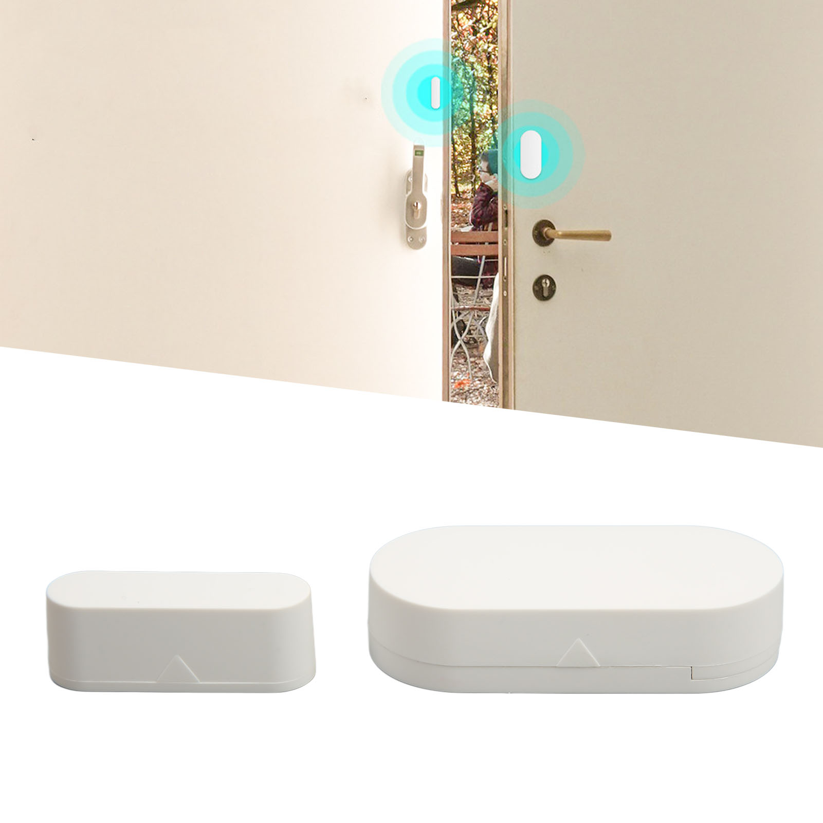 Drahtloser Alarmmelder Für Türen Und Fenster Mit Zigbee-antigraffiti-magnetsensor