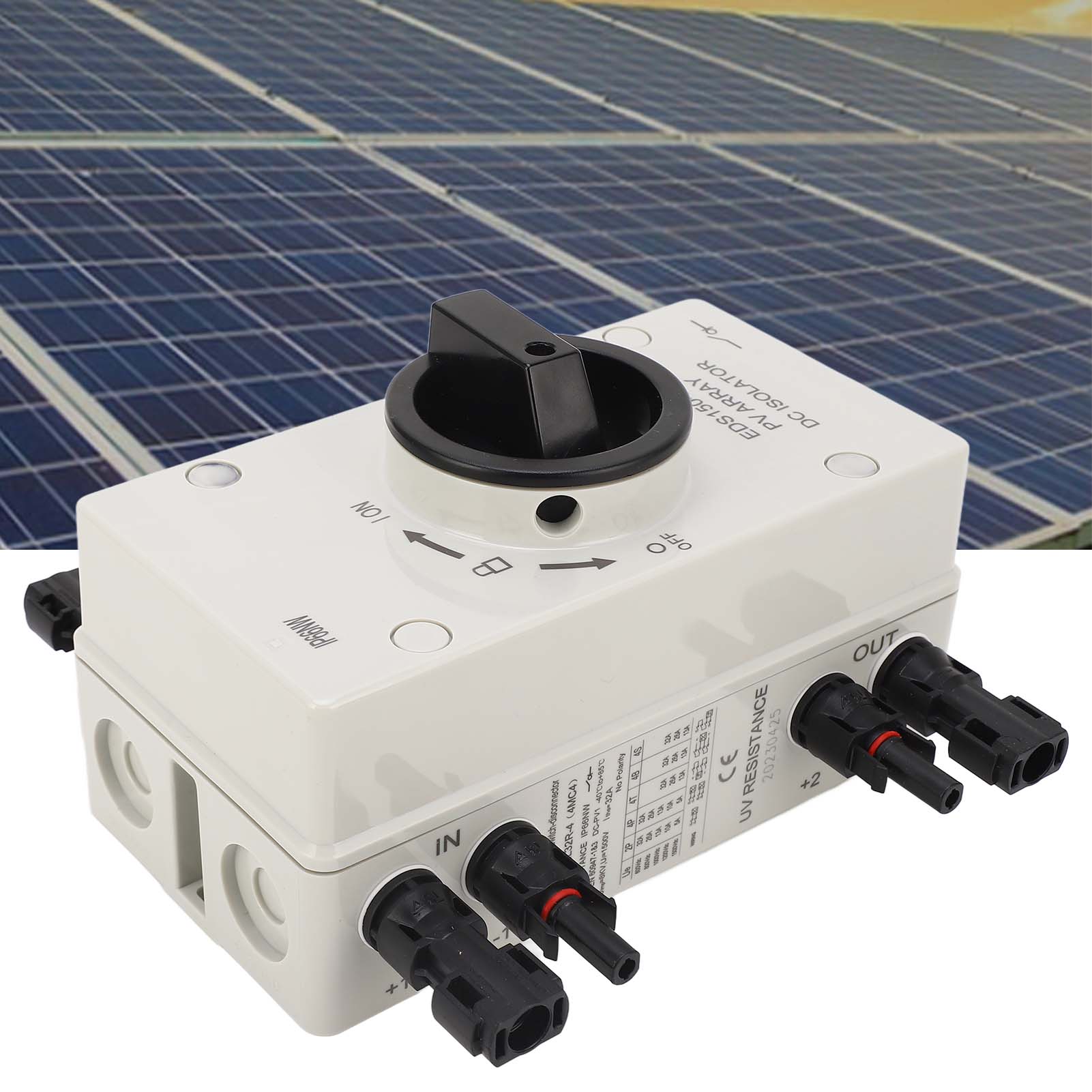 1000-v-dc-photovoltaik-trennschalter, 4-polig, Wasserdichter 32-a-anschluss