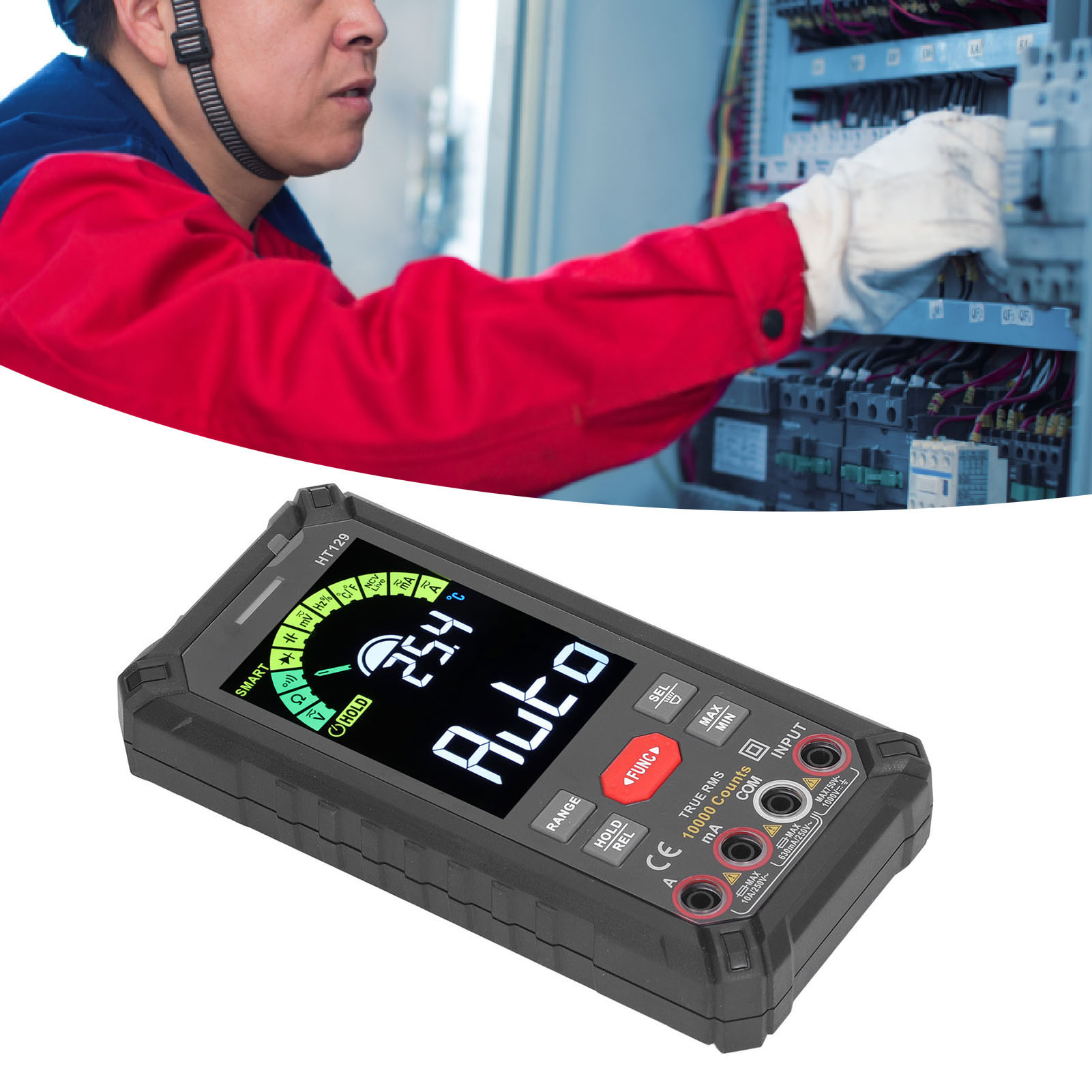 Ht129 Hochpräzises Intelligentes Digitalmultimeter Mit Großem Digitaldisplay