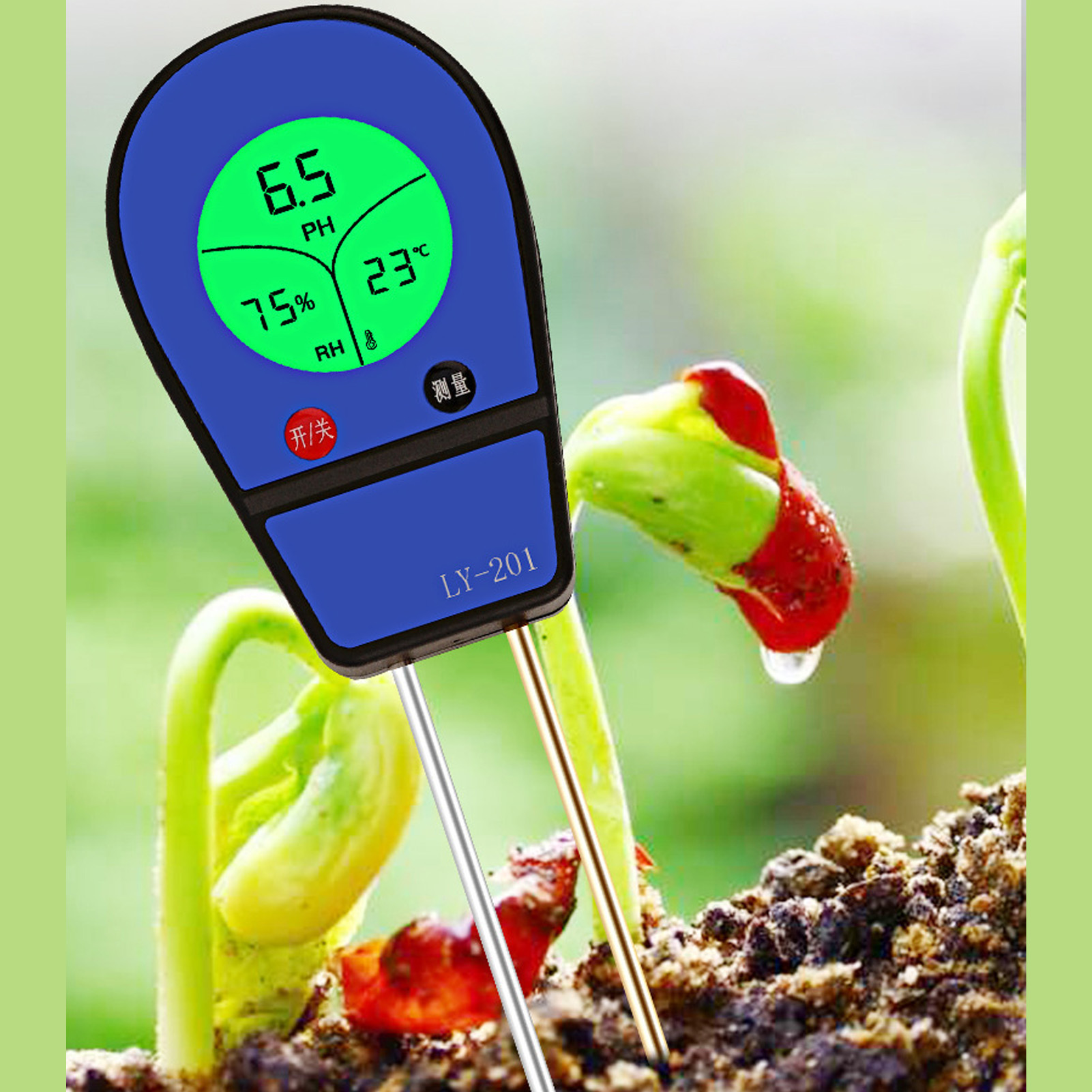 Ly201 Ph-tester (säure-/basen-tester), Feuchtigkeitsmesser Und Thermometer