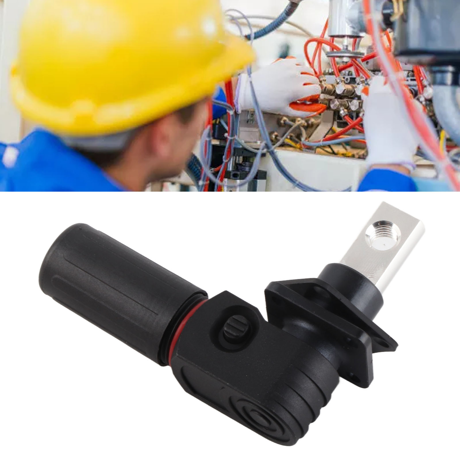 Satz Mit 2 M8 200a Einzelleiter-steckverbindern Für Energiespeicherschränke, Hochspannungs- Und Hochstrom-photovoltaik-energiespeichersteckverbinder, Schwarz.