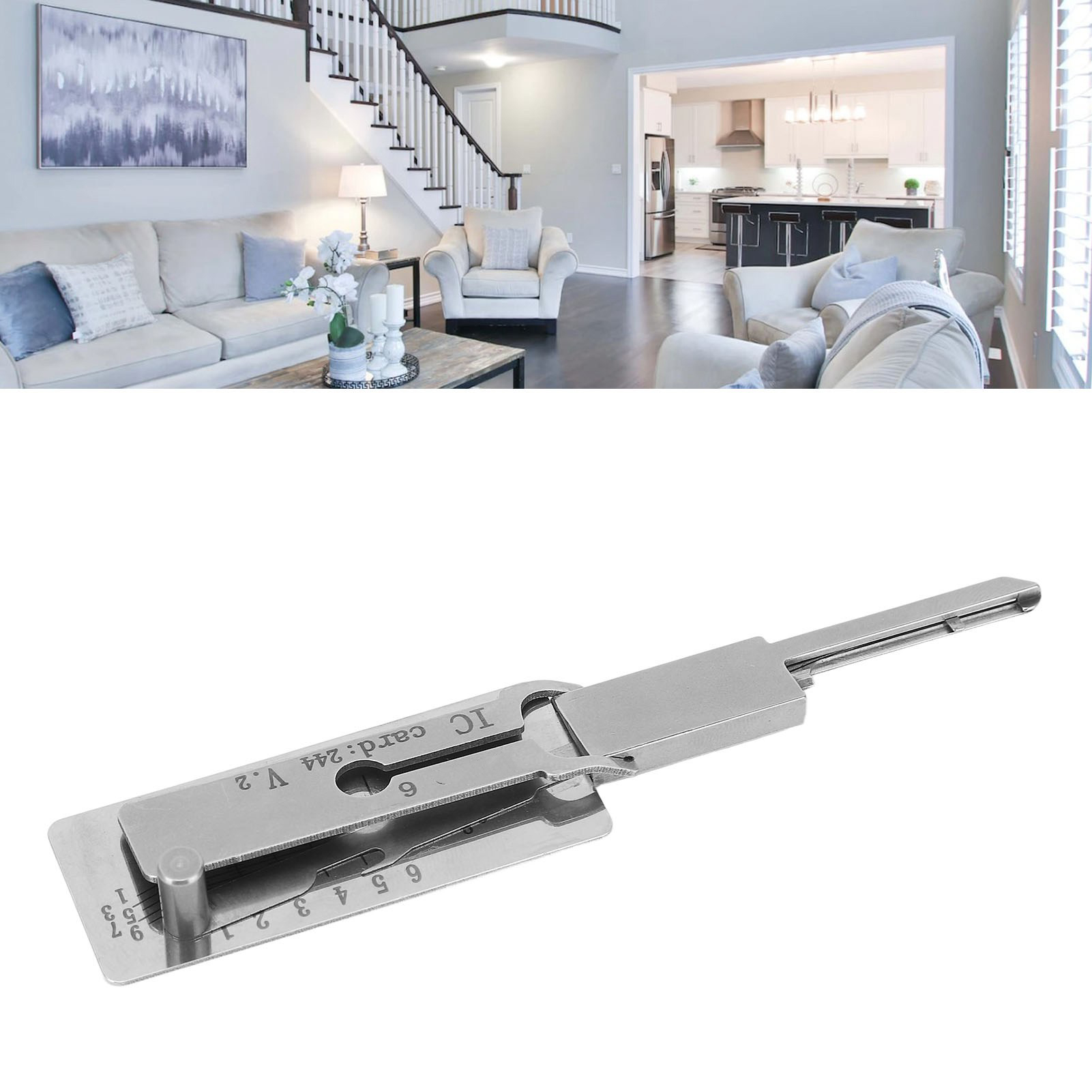 Yale 6 2-in-1 Präzisionshaken- Und Aufnahmeset Für Yale Slot Single Head Decoder Und 6 Perlen.