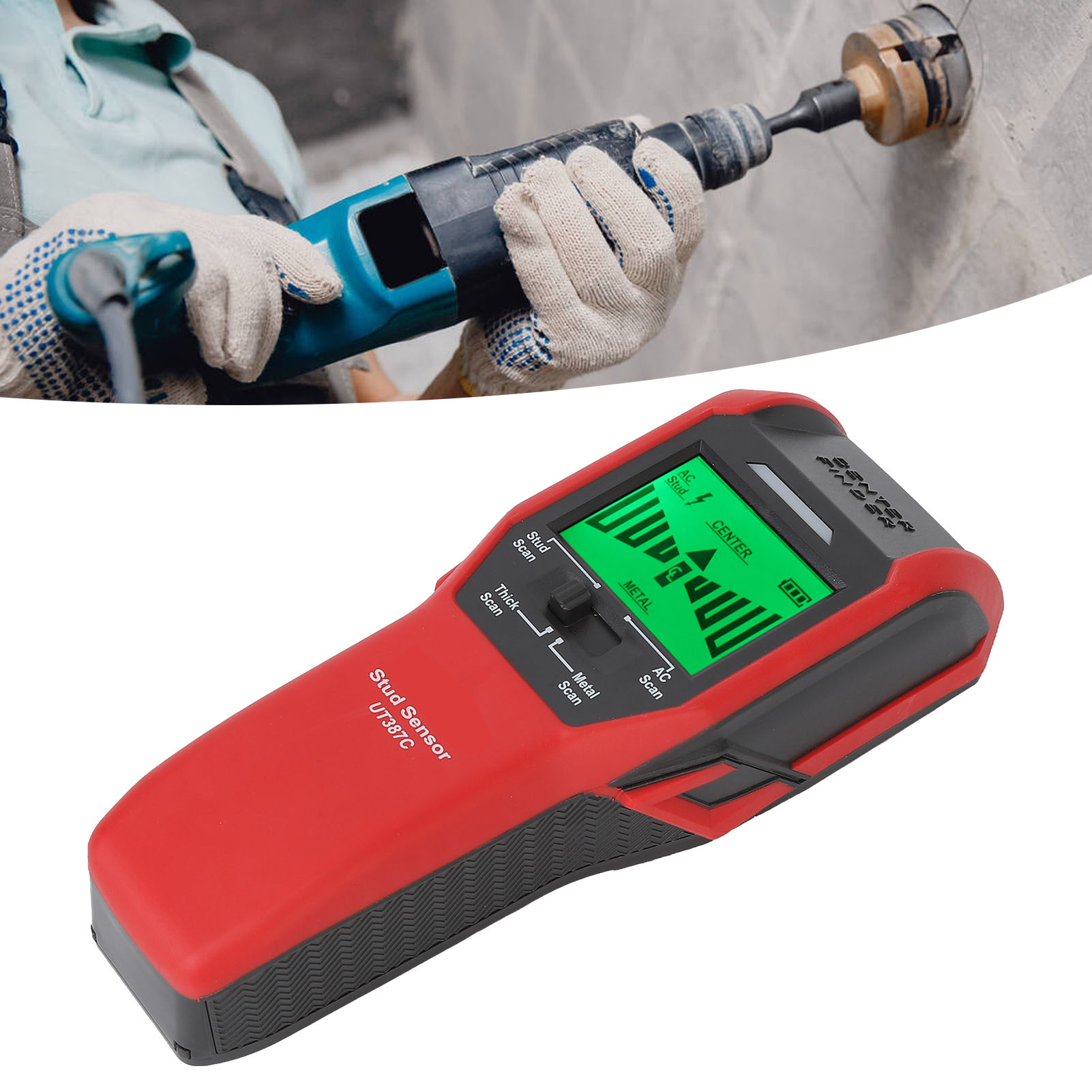 Uni-t/uni-t Ut387c Metalldetektor Für Stahlbetonwände, Multifunktions-wanddetektor, Kabel- Und Bewehrungsstahldetektor, Multifunktions-handdetektor