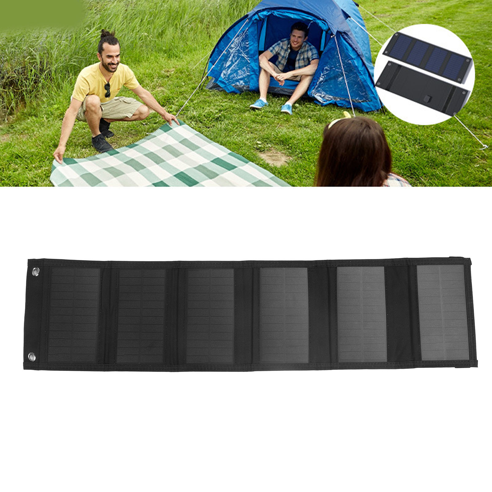 Tragbares 5v 14w Solarladegerät, Wasserdicht, Faltbar, Notfall-solarpanel-set