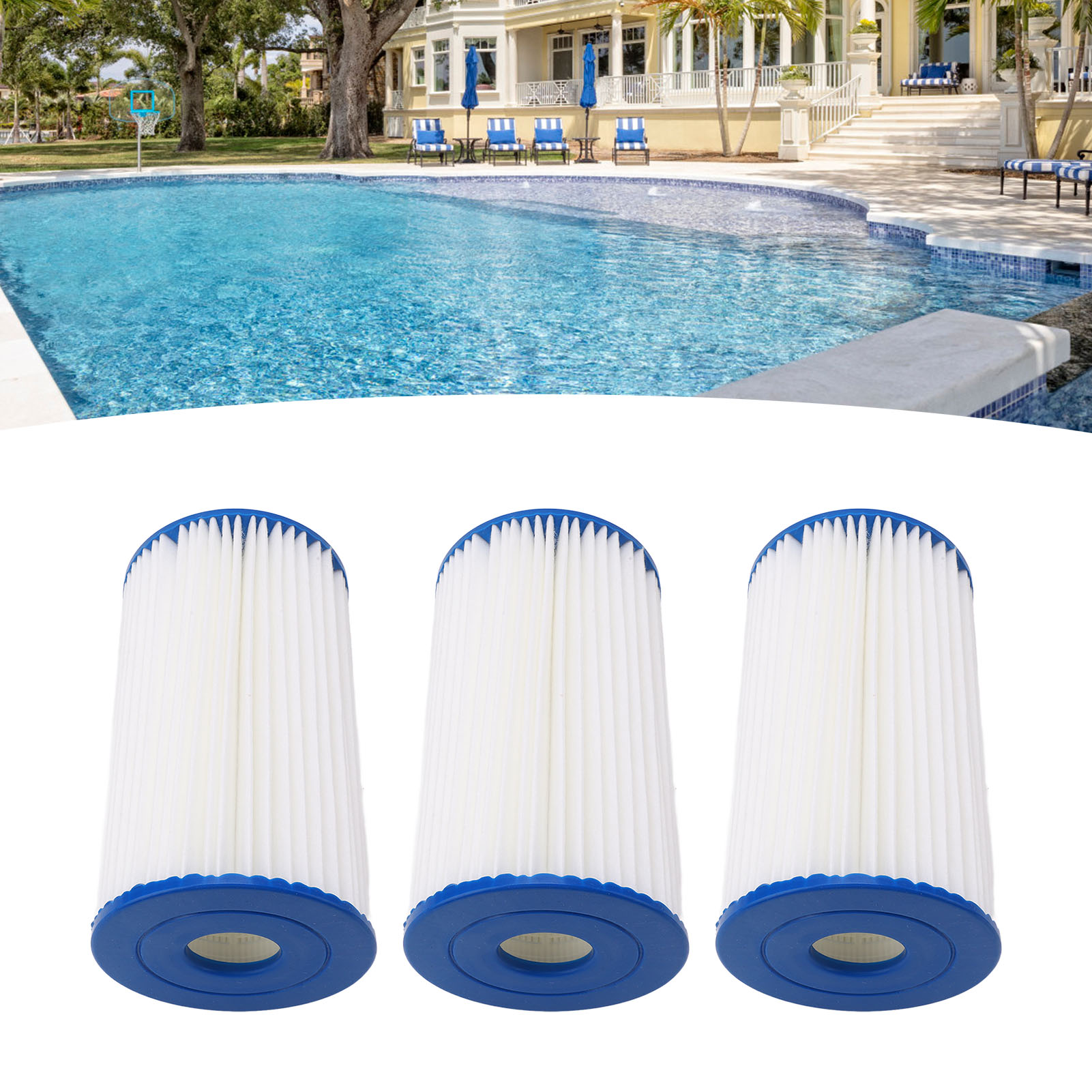 Ersatzfilterpatrone Φ142φ48h254 Für Wasserpumpe Kompatibel Mit Intex B