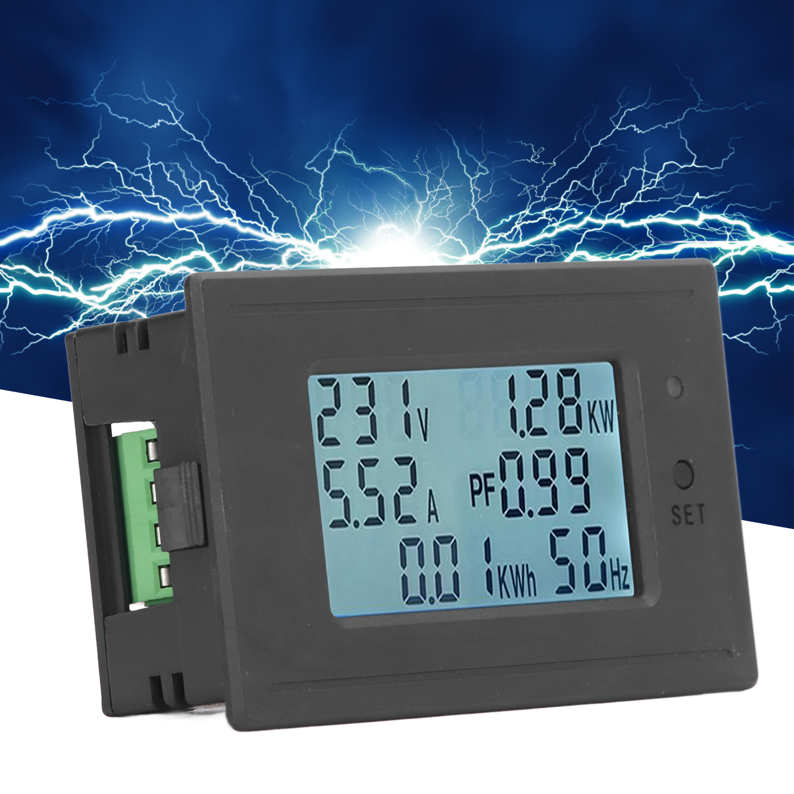 Multifunktionales Digitales Multimeter Mit Lcd-anzeige Für Gleichspannung, Strom Und Leistung (dc100), 6 Bis 200 V Dc.