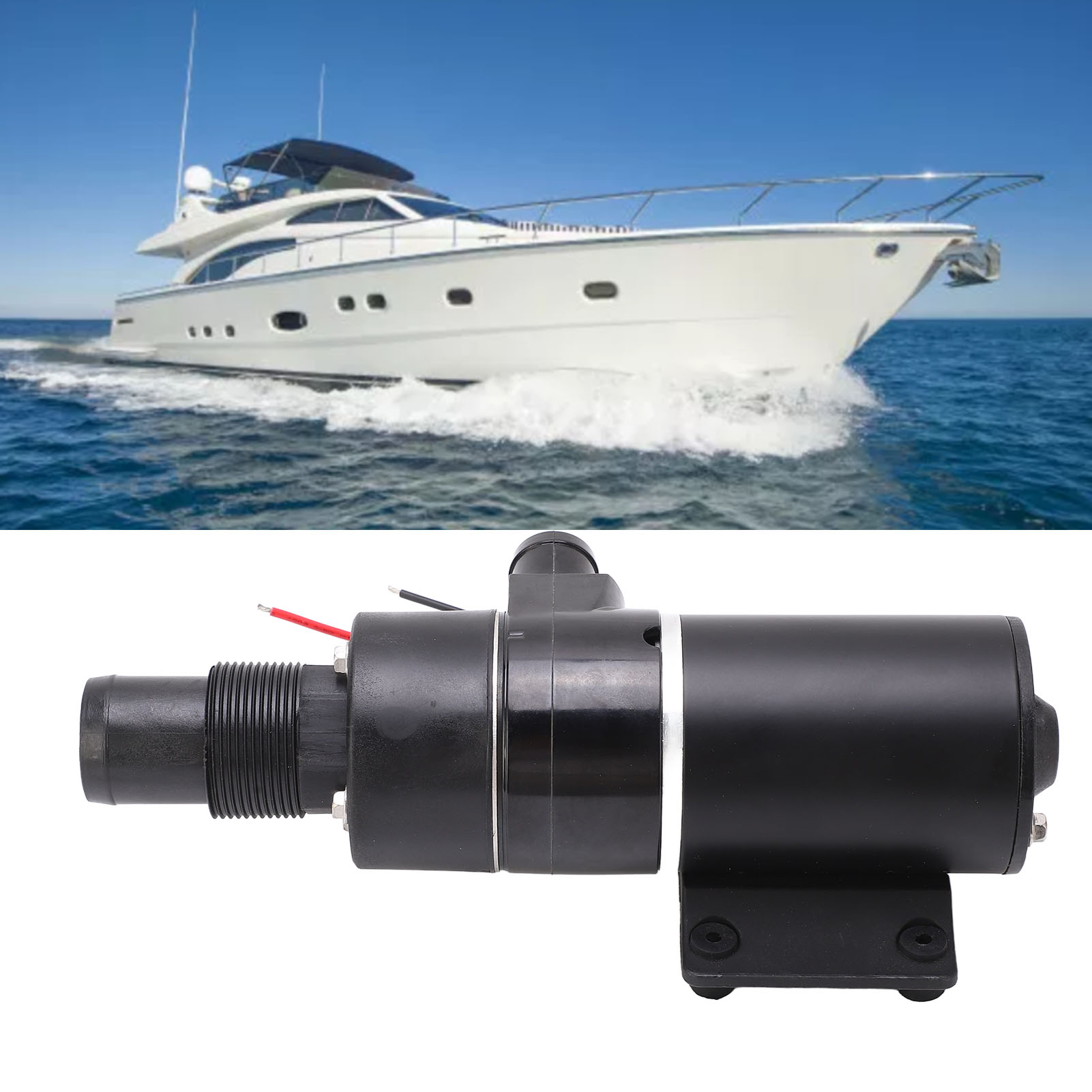 Hochleistungs-abwasserpumpe 45 L/min / 12 Gal/min Für Wohnmobile Und Yachten, Toiletten- Und Klärgrubenpumpe, Müllentsorgungspumpe, 12 V Gleichstrom