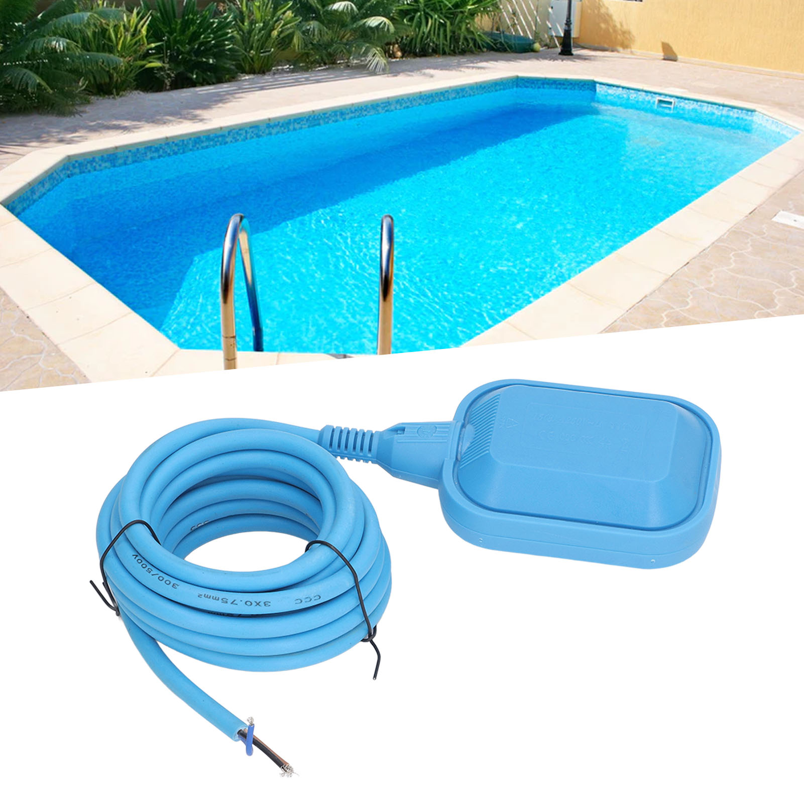 Automatischer Schwimmerschalter Für Wasserpumpe Sl-m15-2f, 250–380 V, 4 M Kabel