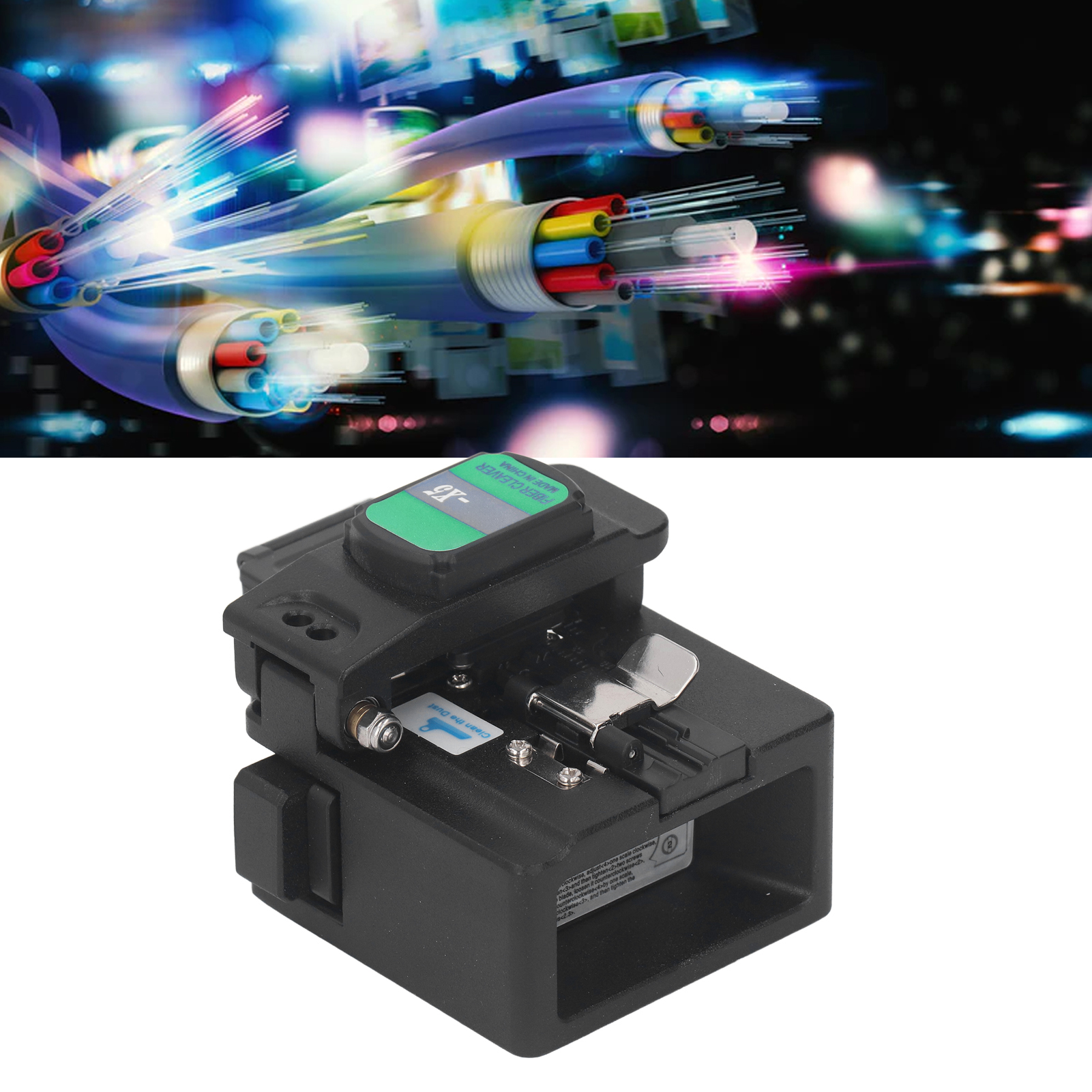 Glasfaserschneider, Glasfaser-fusionskabelschneider, Glasfaserkabelschneider Für 48.000 Schnitte, Schwarzer Aua-x5-schneider.