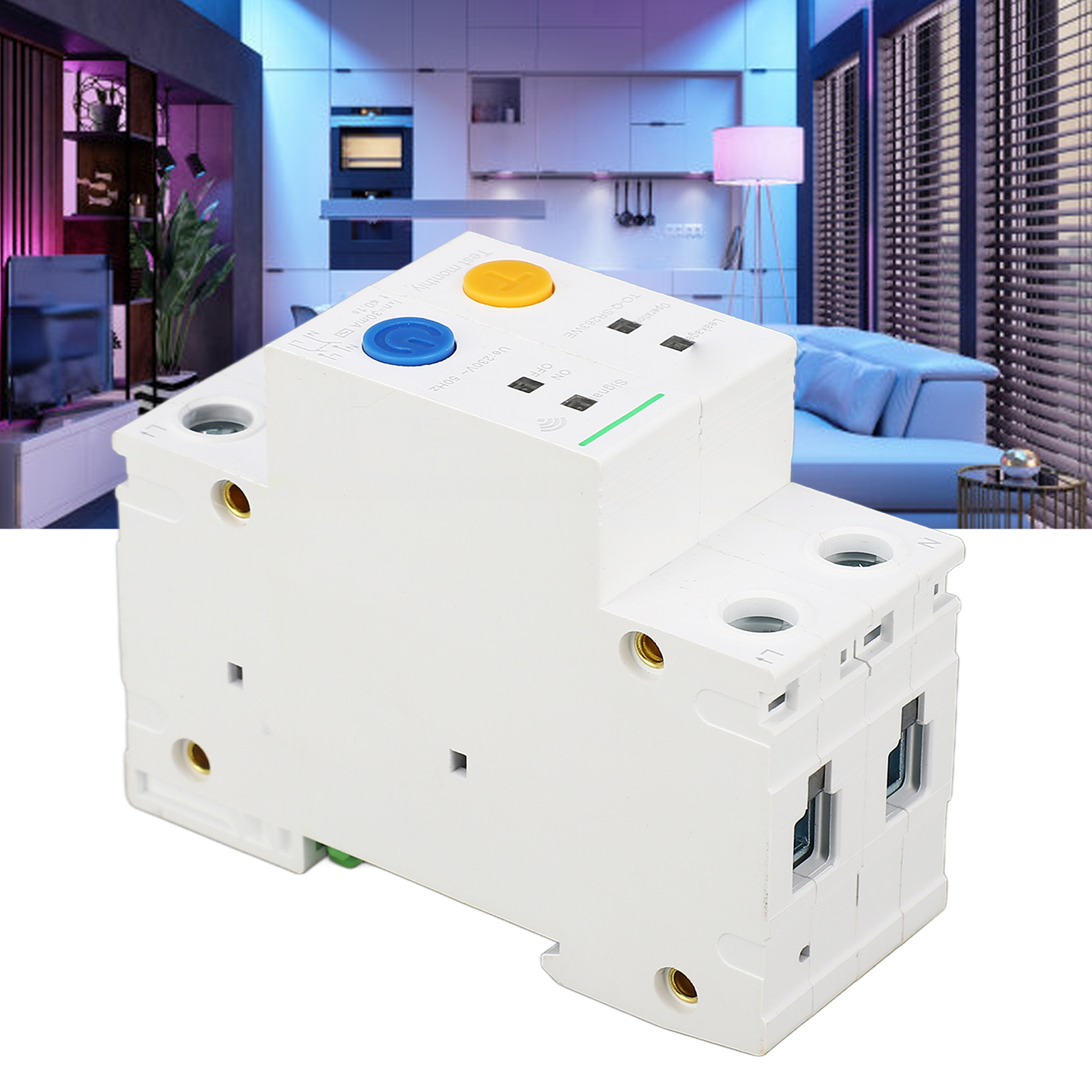 Tongou 2p 230v Din-schienen-leistungsschalter, Wlan-fähiger Intelligenter Leistungsschalter, Intelligenter Schalter, Fernbedienung, 50a Ohne Zähler.