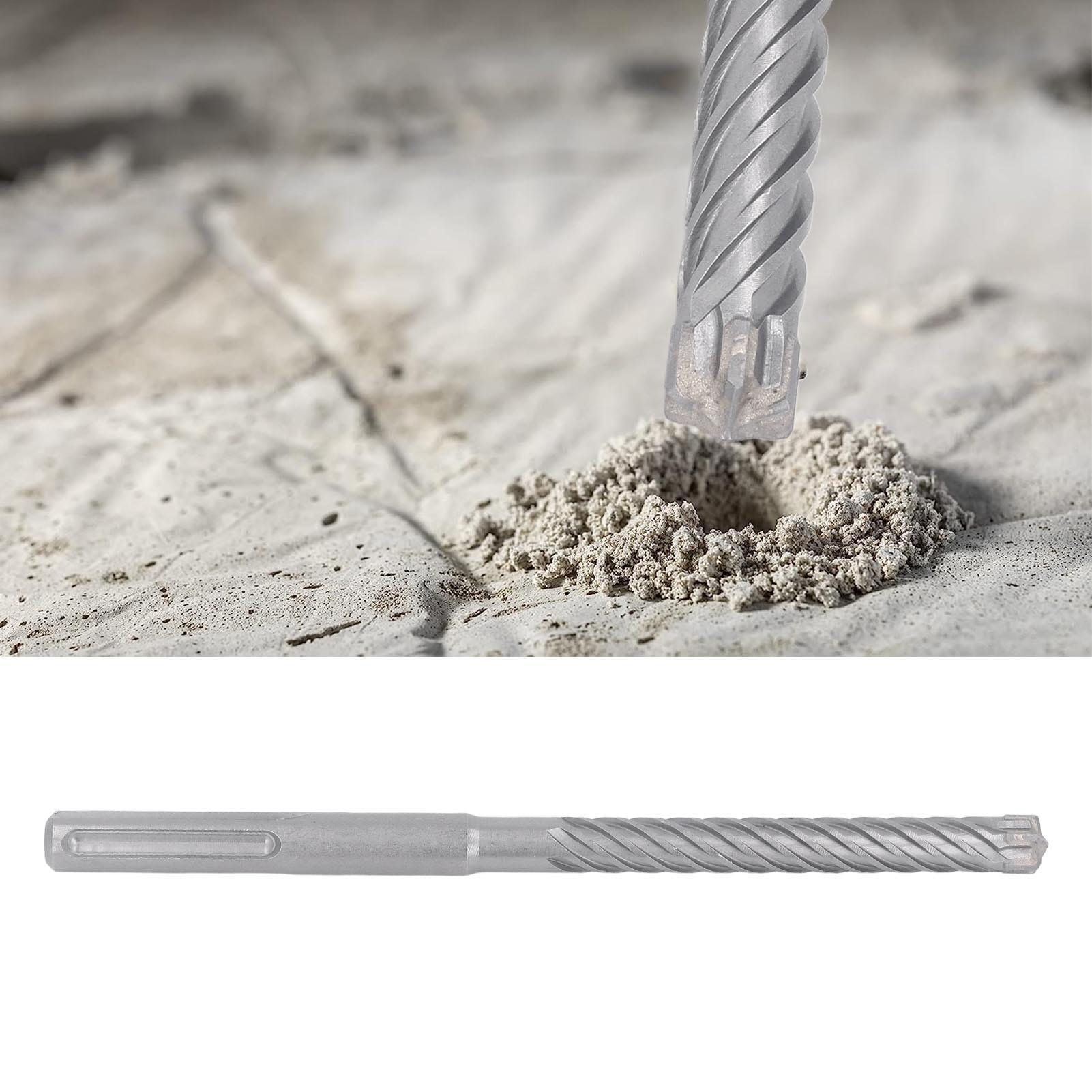 18 X 280 Mm 6-schneidiger Schlagbohrer-satz Mit Hartmetallspitzen, Geeignet Für Ziegel, Stein Und Beton.