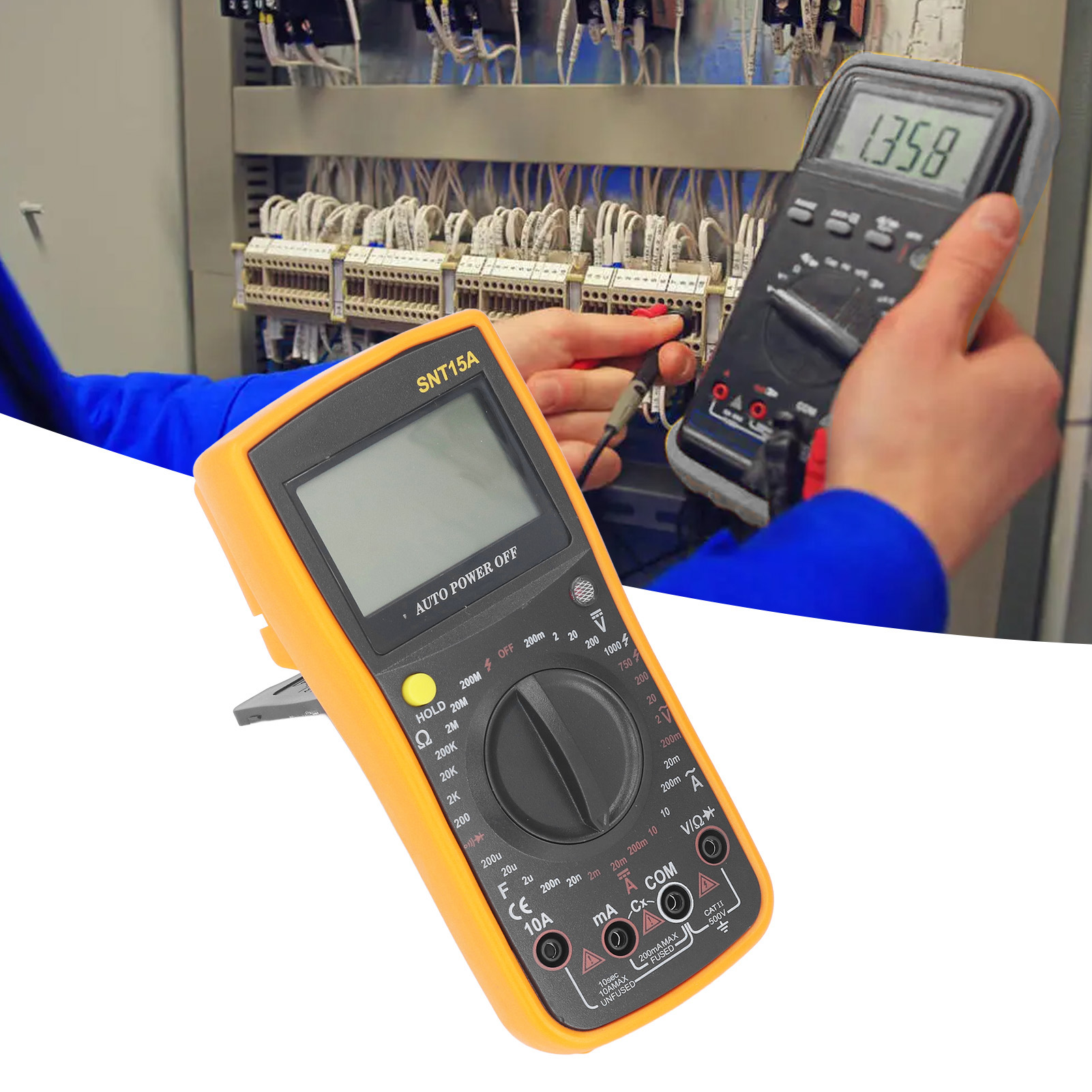 Snt15a Tragbares Digitales Multimeter, 1000v Dc Oder 750v Ac Voltmeter, Für Elektriker Und Fachleute.