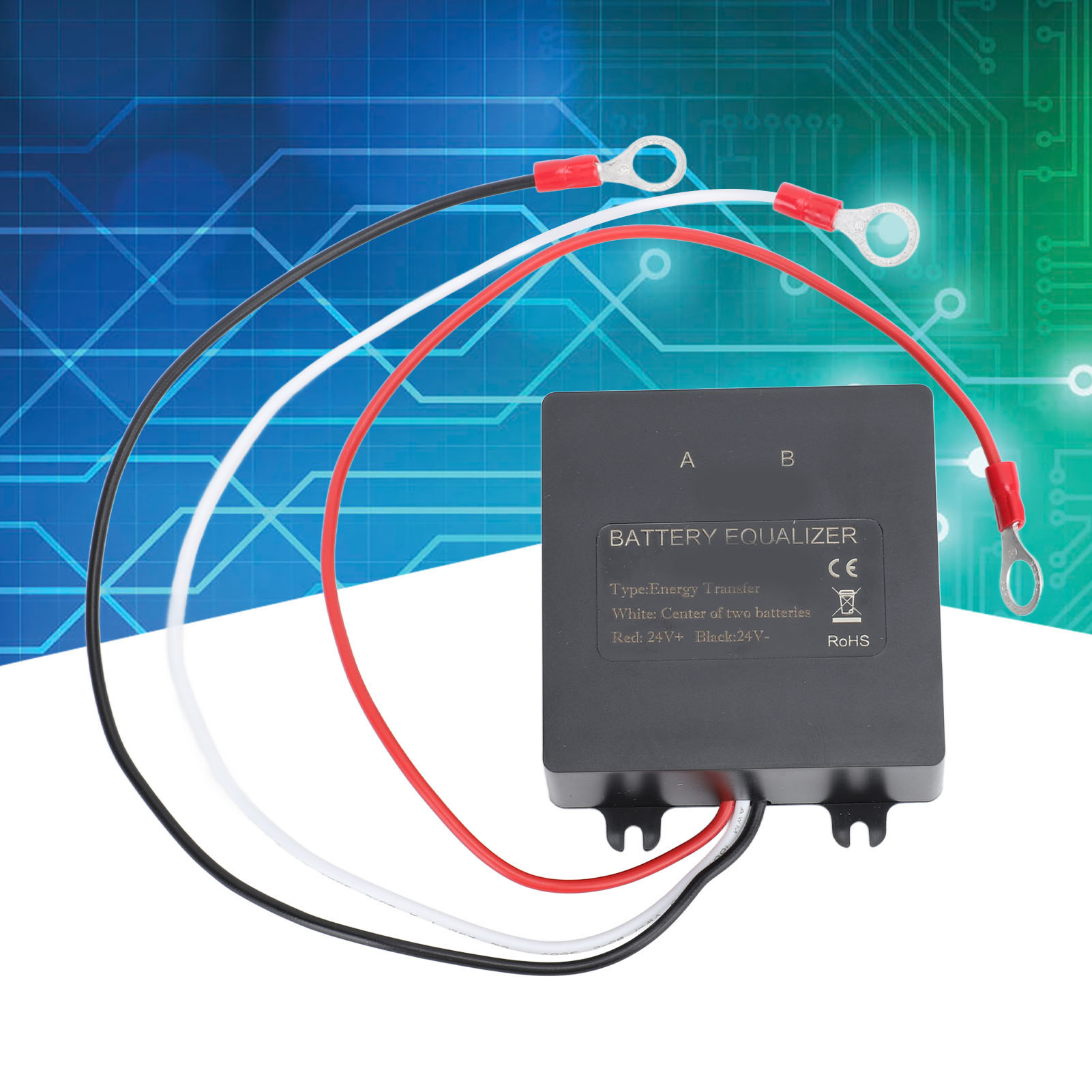 24v Batterieausgleicher (ohne Display) - Spannungsausgleich Für Wiederaufladbare 24v Agm Gel Bleiakkumulatoren - Verlängert Die Batterielebensdauer Um Ein Jahr Oder Mehr.