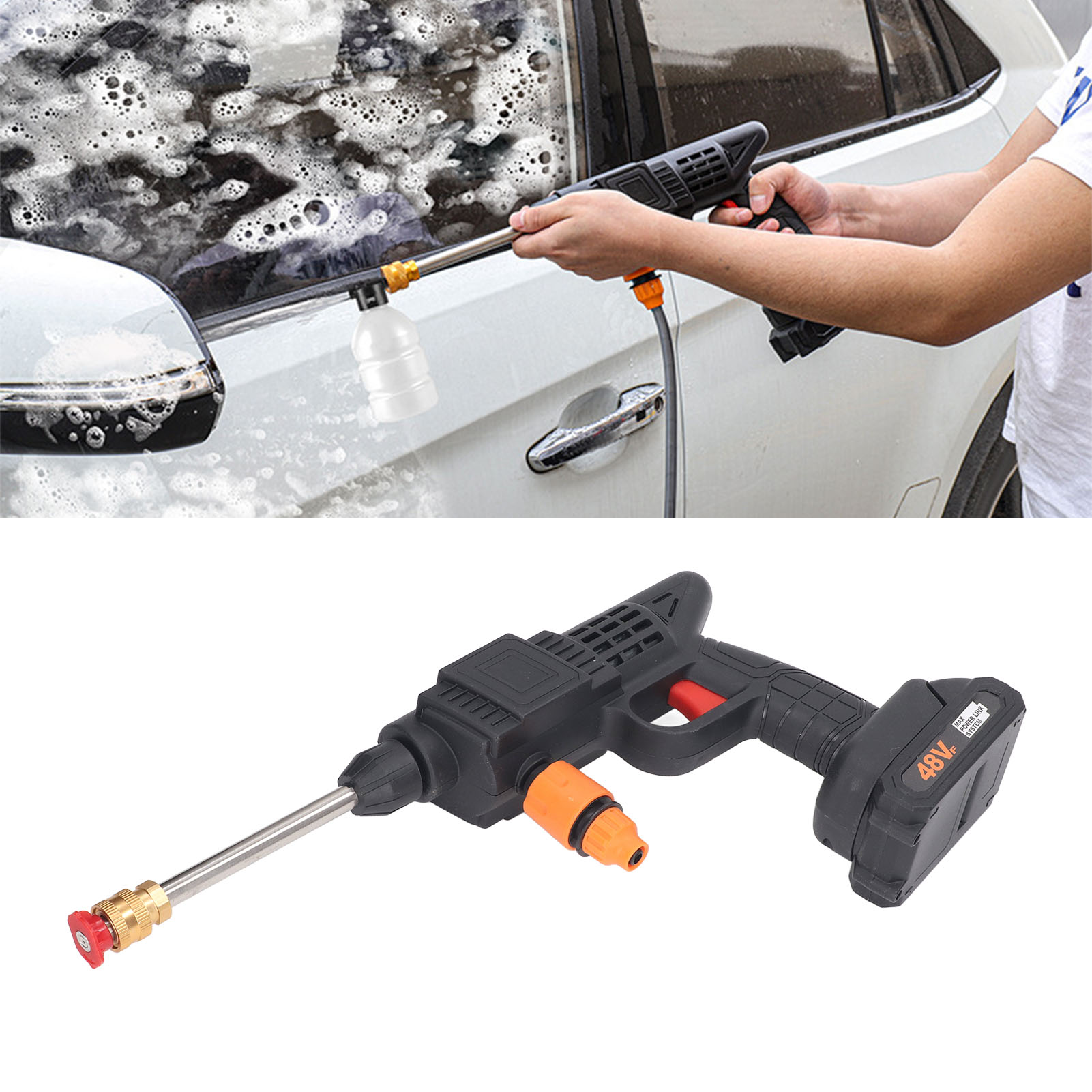 Tragbarer Elektrischer Autoreiniger / Hochdruck-autoreiniger / Wascher Geeignet Für Autowäsche / Pflanzenbewässerung / Bodenreinigung (europäischer Standard)