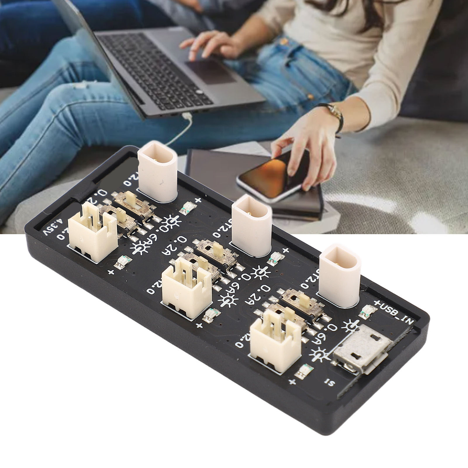 Verbessertes 1s-ladegerät: Sechskanal-usb Auf 3,8 V/4,35 V