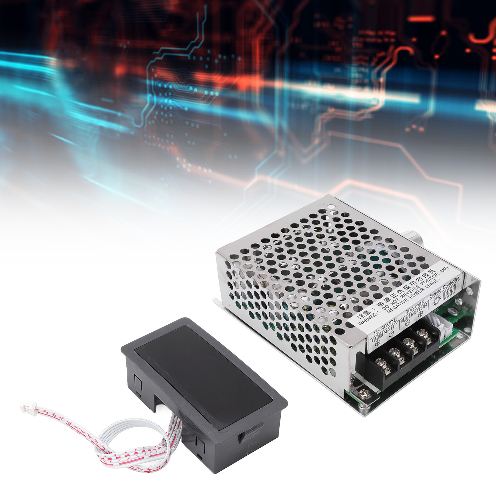 Drehzahlregler Für Gleichstrommotoren Mit Pulsweitenmodulation (pwm), Digitaler Motorregler, 12–80 V Dc