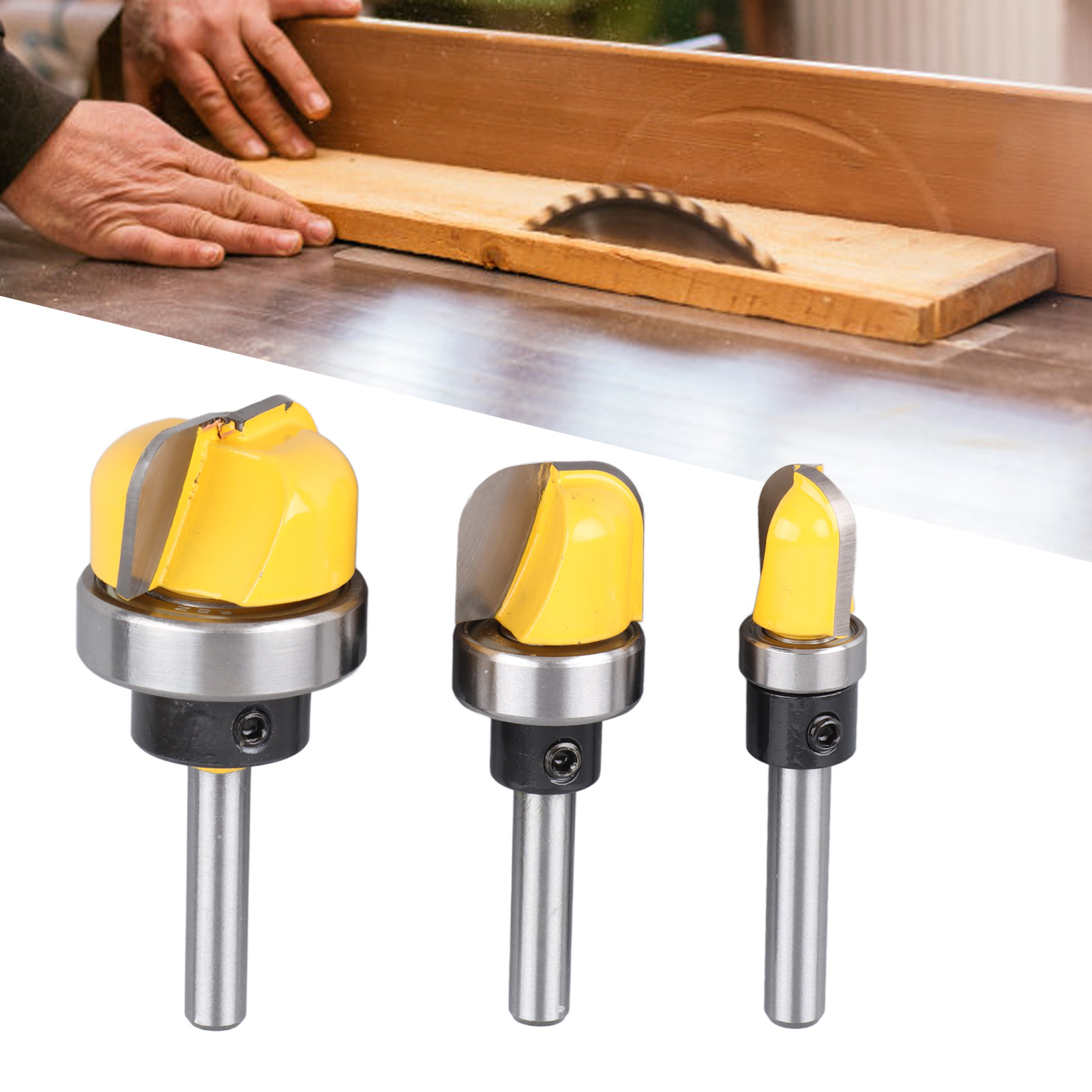 Satz Mit 3 1/4"-rundschaft-nutfräsern Für Graviermaschinen, Holzfräser
