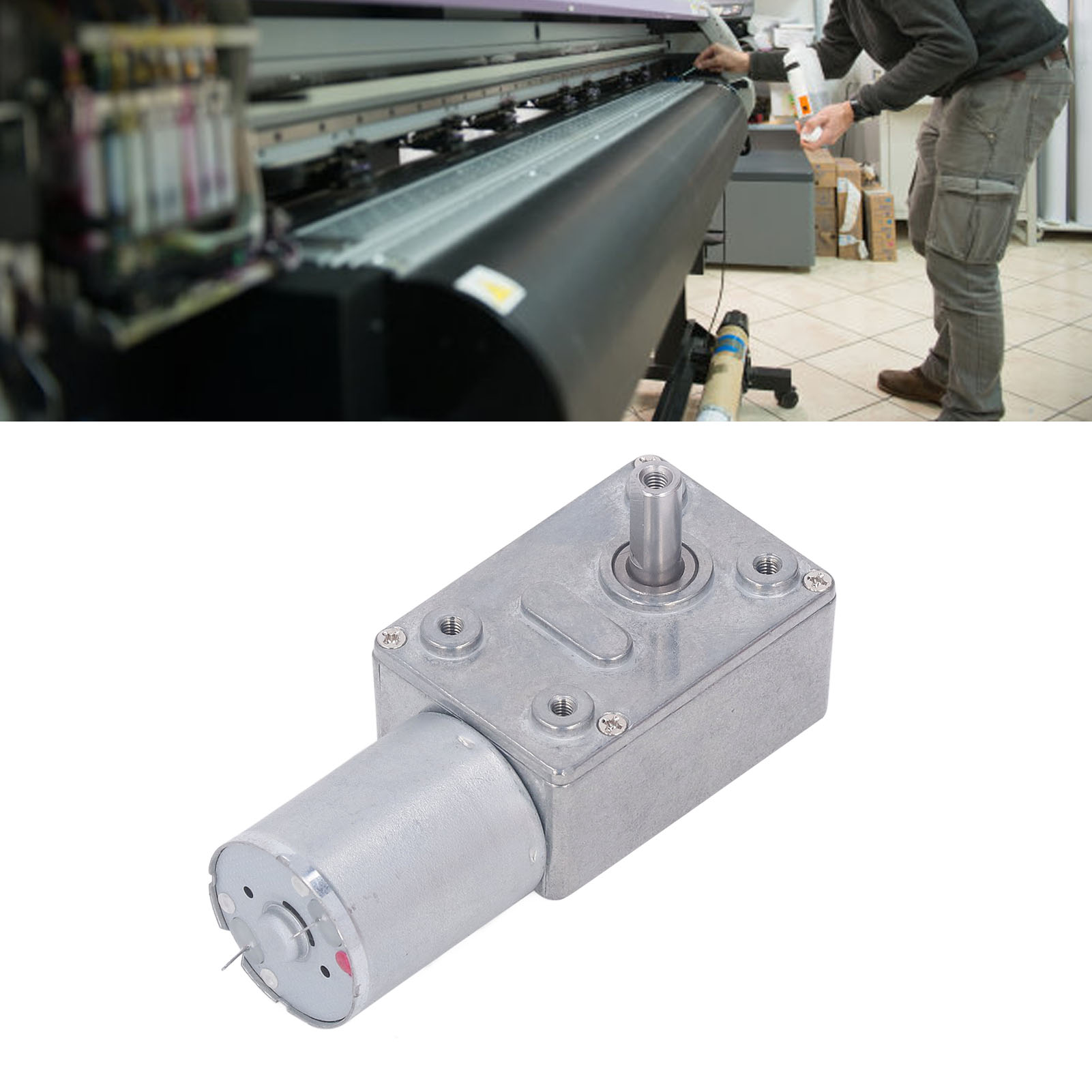 Jgy-370 24v Niedrigdrehzahl-gleichstrommotor Mit Getriebe, 12 Mm Einwellenaufnahme, Selbsthemmendes, Reversibles Schneckengetriebe Mit Montagehalterung, 6 U/min