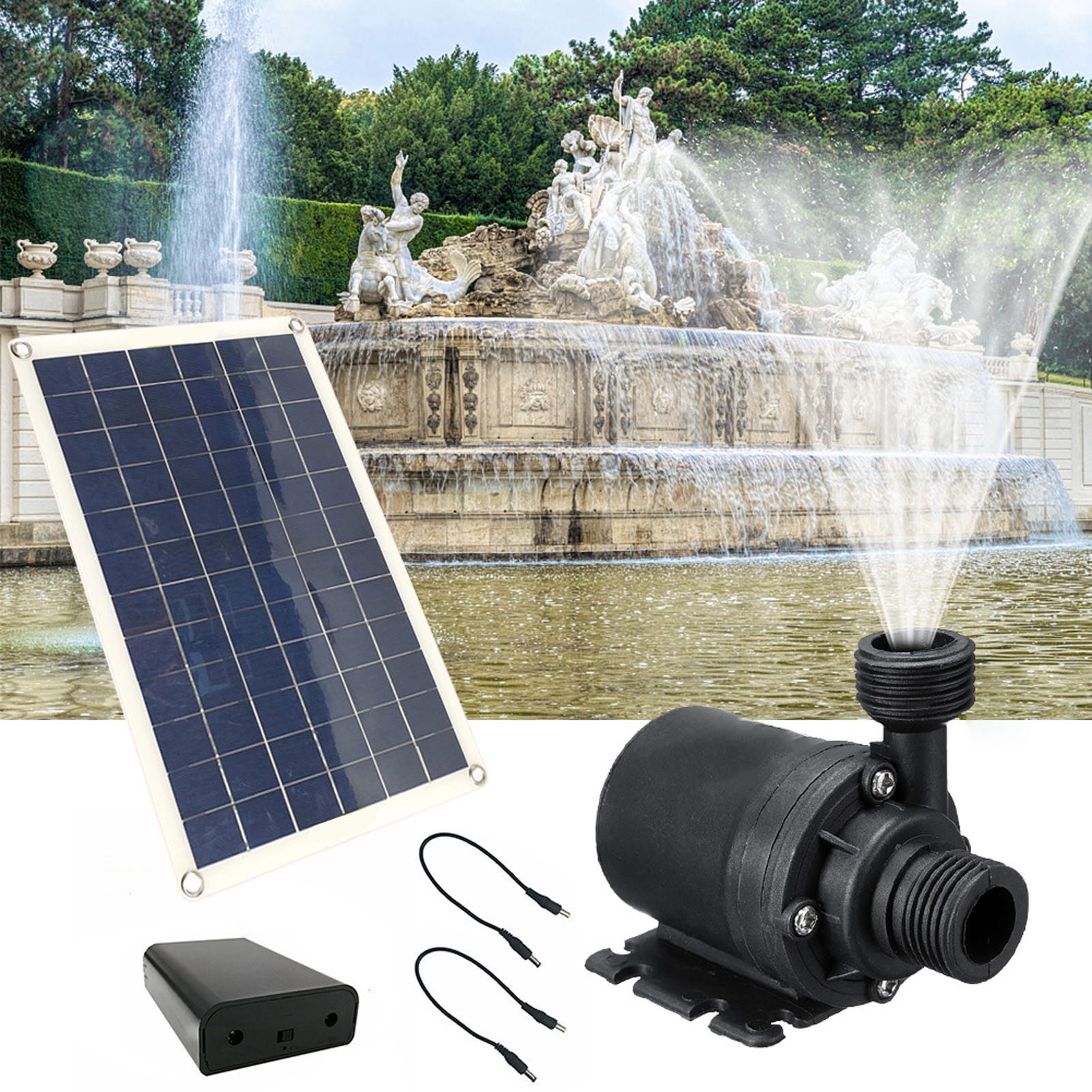 20-w-solar-tauchbrunnenpumpe, Leise, 12 V