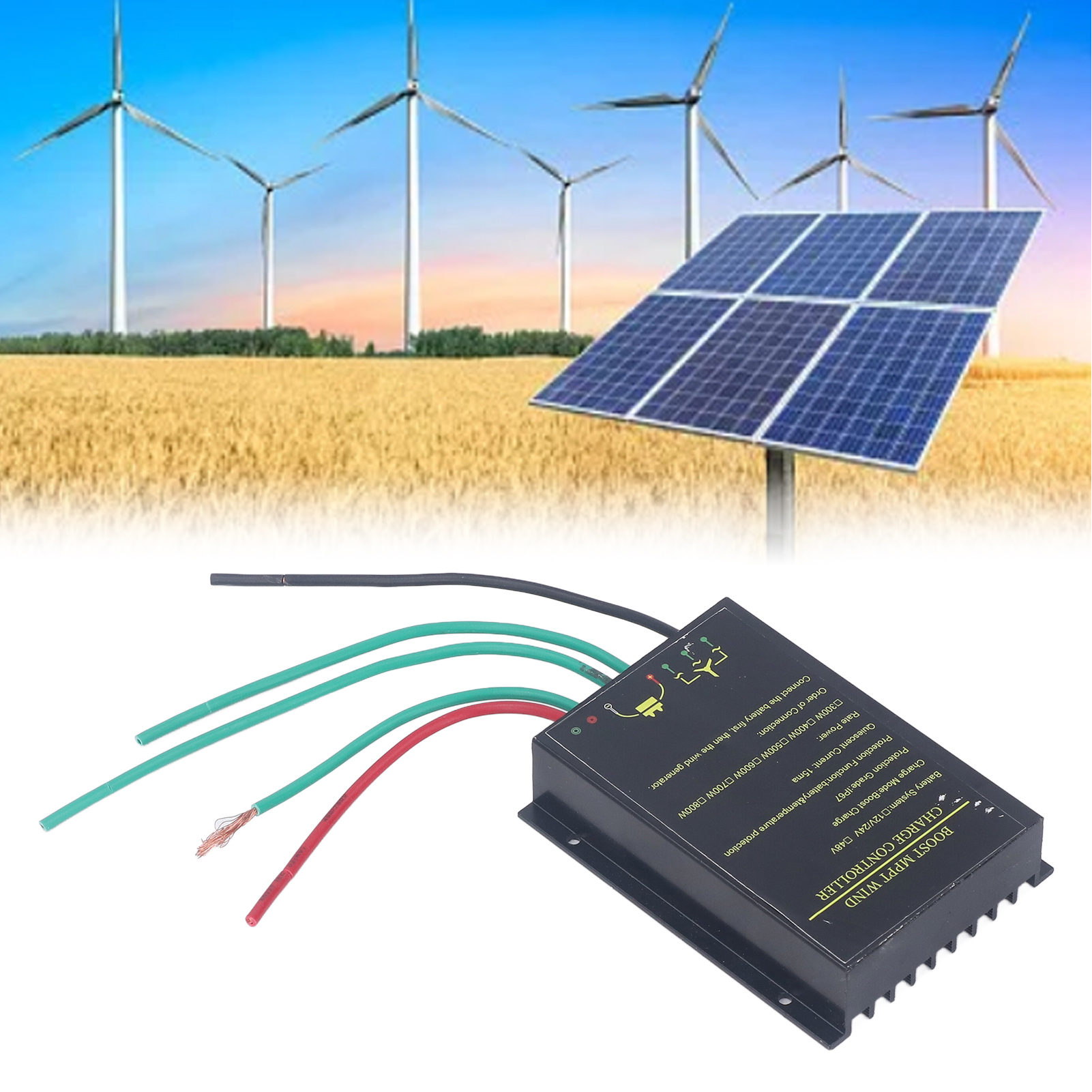 Automatische 48v-erkennung, Anwendbar Auf 300w-800w Mppt-überspannungsschutz, Wasserdichter Windkraftanlagen-generator-controller