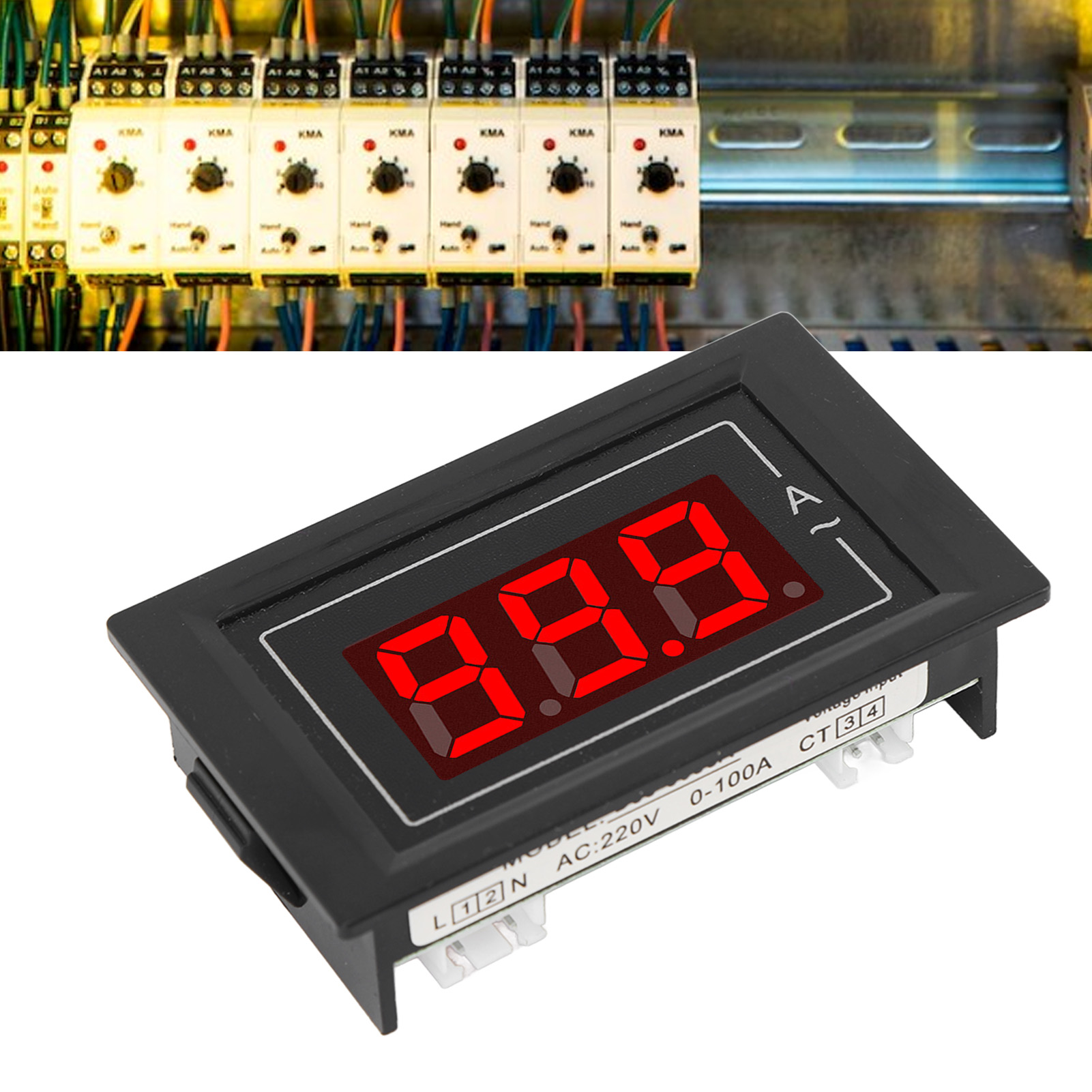 Kompaktes Einphasiges Digitales Amperemeter D85-5035a Mit Stromwandler, 220 V Ac, Messbereich 0-100 A