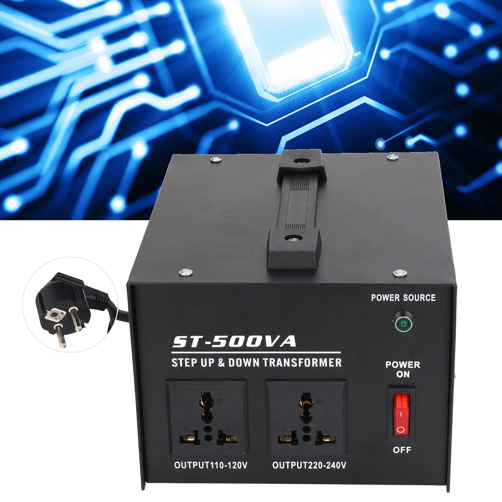 St-500va 500-w-leistungstransformator, Spannungswandler 220 V Auf 110 V, Europäischer Standardstecker 110 V/220 V