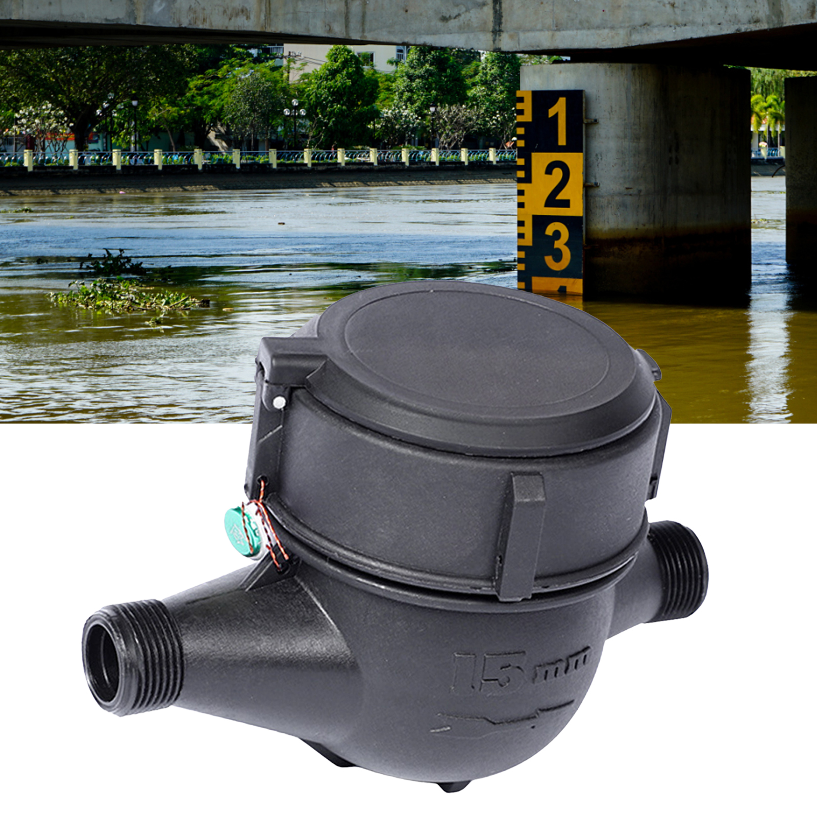 Nylon-drehflügel-wasserzähler Mit Dn15 Durchmesser Für Die Kühlung Von Leitungswasser Im Haushalt