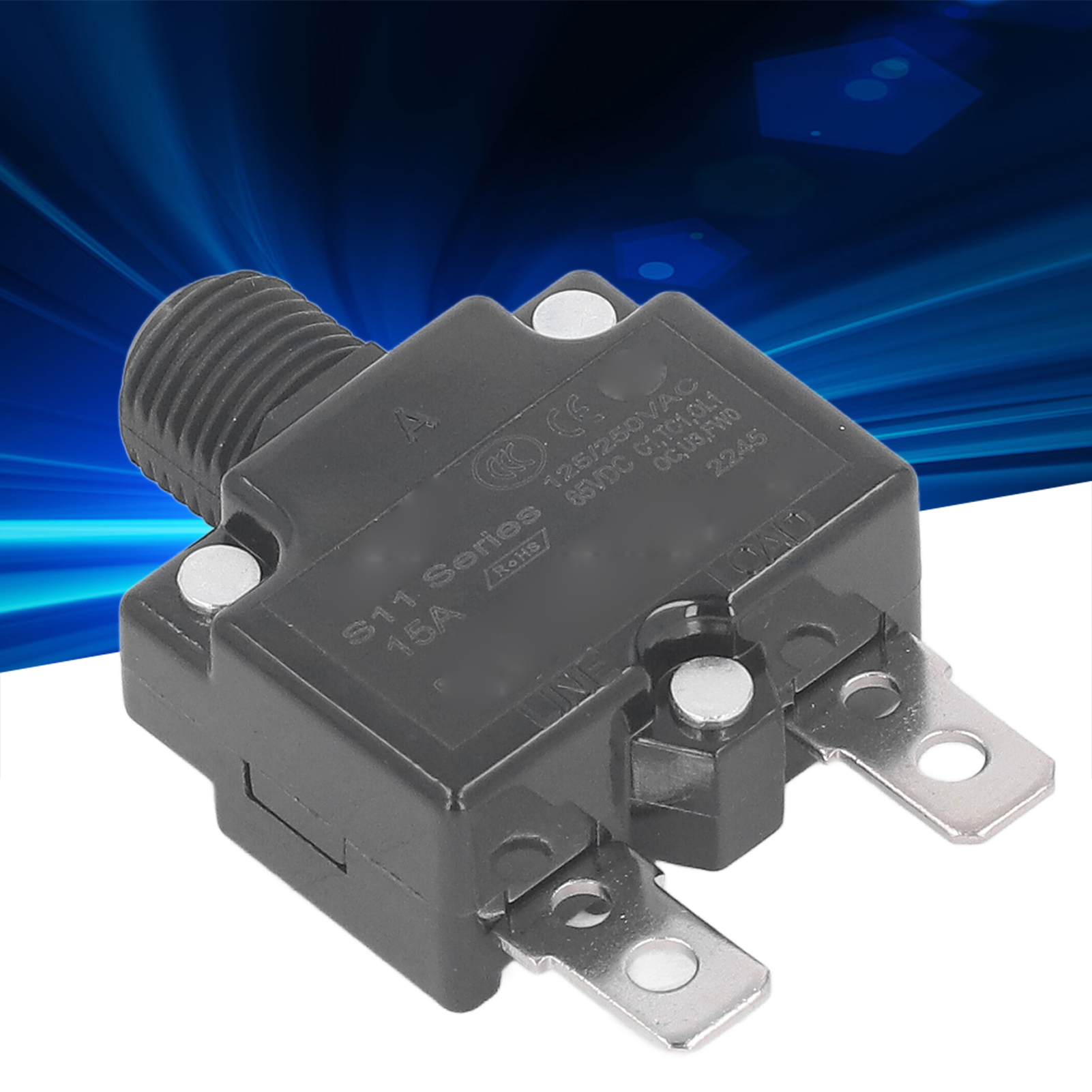 Überlastschutzrelais, 10 Stück, 125/250 V Ac / 65 V Dc, Automatische Rückstellung, 15 A, Mit Wasserdichter Kappe