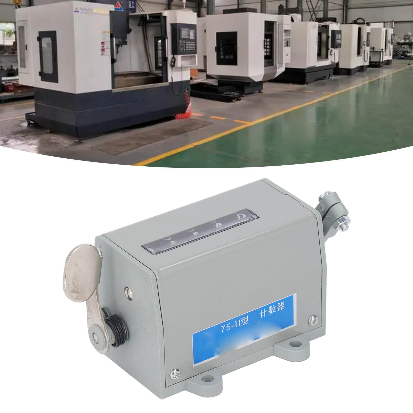 Akkumulatorzähler Für Industrielle Stanzpresse 75-ii, 5-stelliger Drehzahlzähler, Mechanischer Zugzähler, 220 V