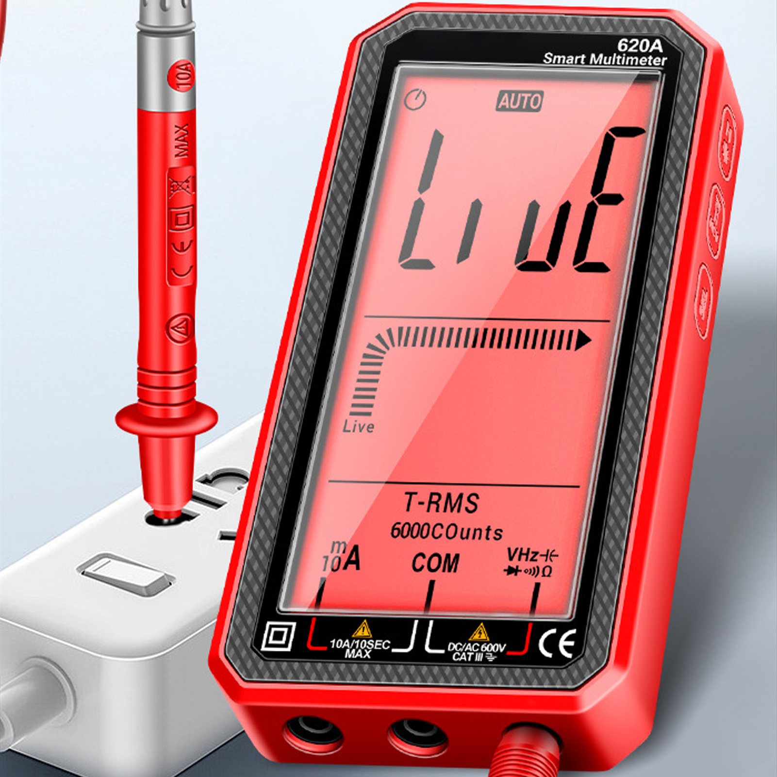 Ultradünnes Smart-multimeter Mit Vollbildanzeige, Großem Digitaldisplay, Automatischem Betrieb Ohne Geschwindigkeitsänderungen, Hoher Genauigkeit Und Multifunktionalem Digitaldisplay.