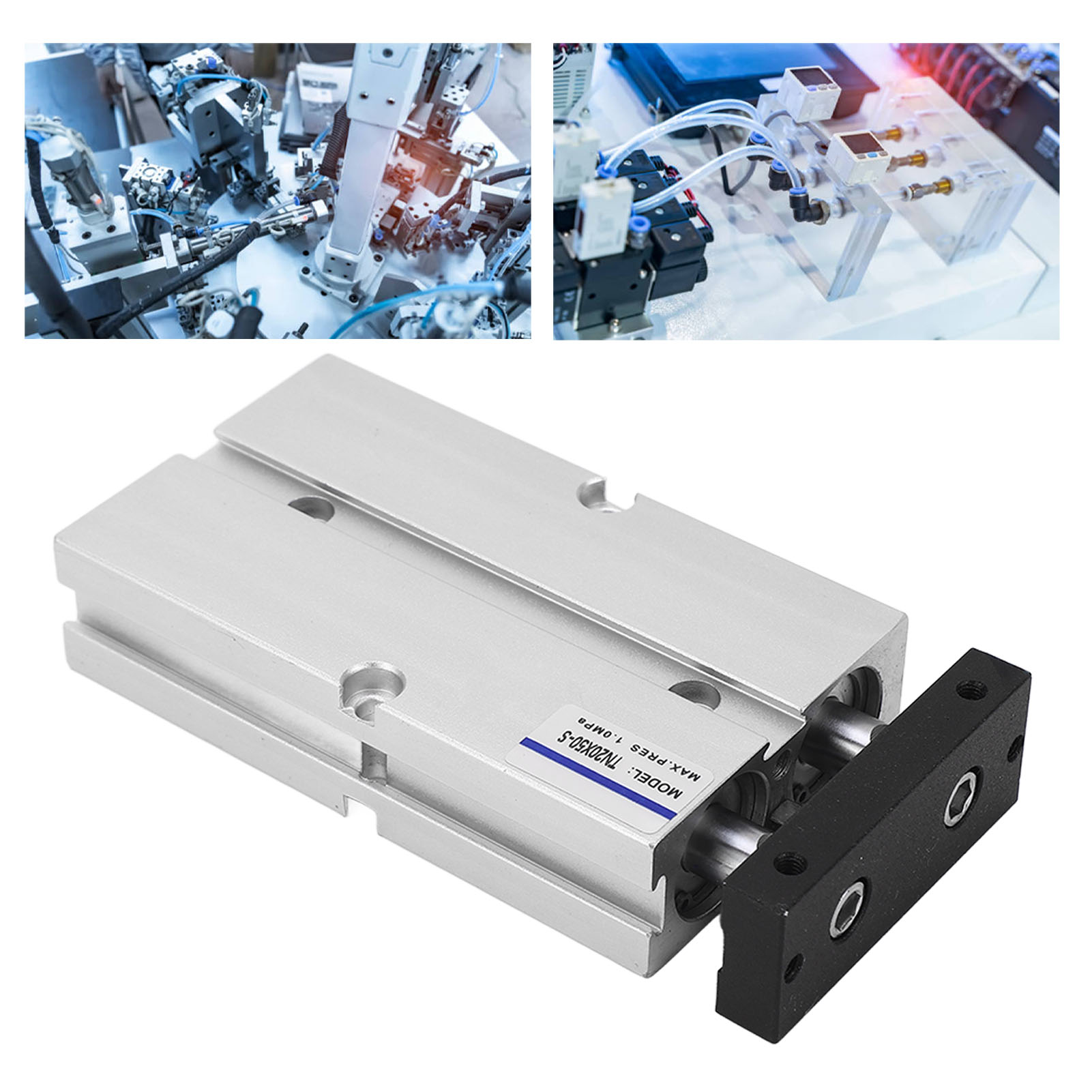 Tn2050-s Zylinder Mit Doppelter Pleuelstange Und Doppelter Nockenwelle, 20 Mm Bohrung, 50 Mm Hub