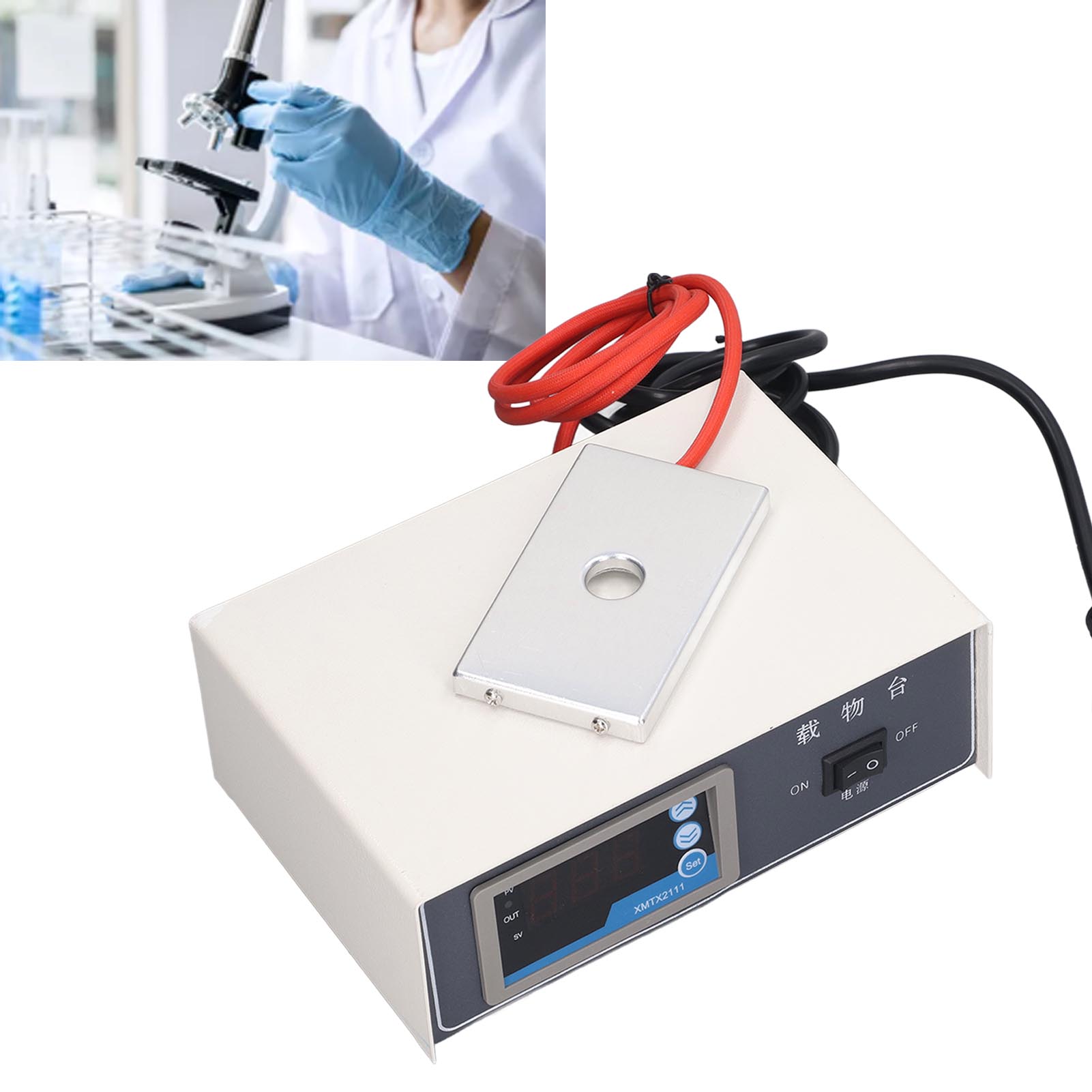 Db-h Labor-thermostattisch Für Mikroskopie, Thermostattisch Für Die Künstliche Besamung Von Schweinen, Europäischer Standard 220v.