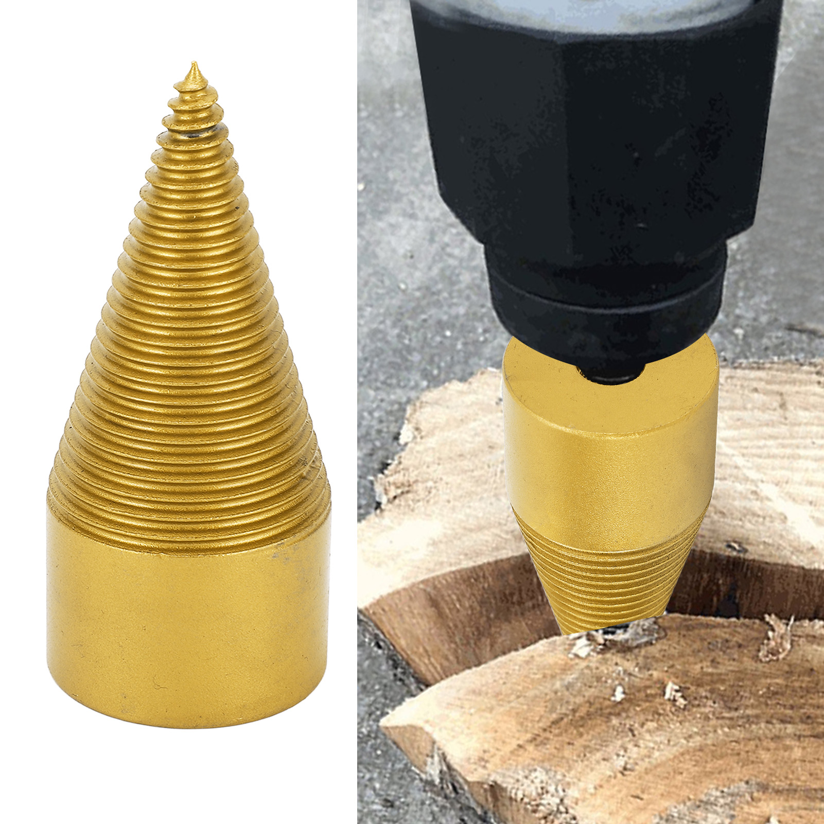 Neuer 45-mm-holzspalter, Kleiner Schlagbohrer, Elektrischer Hammer, Holzspalter, Holzschneidkegel