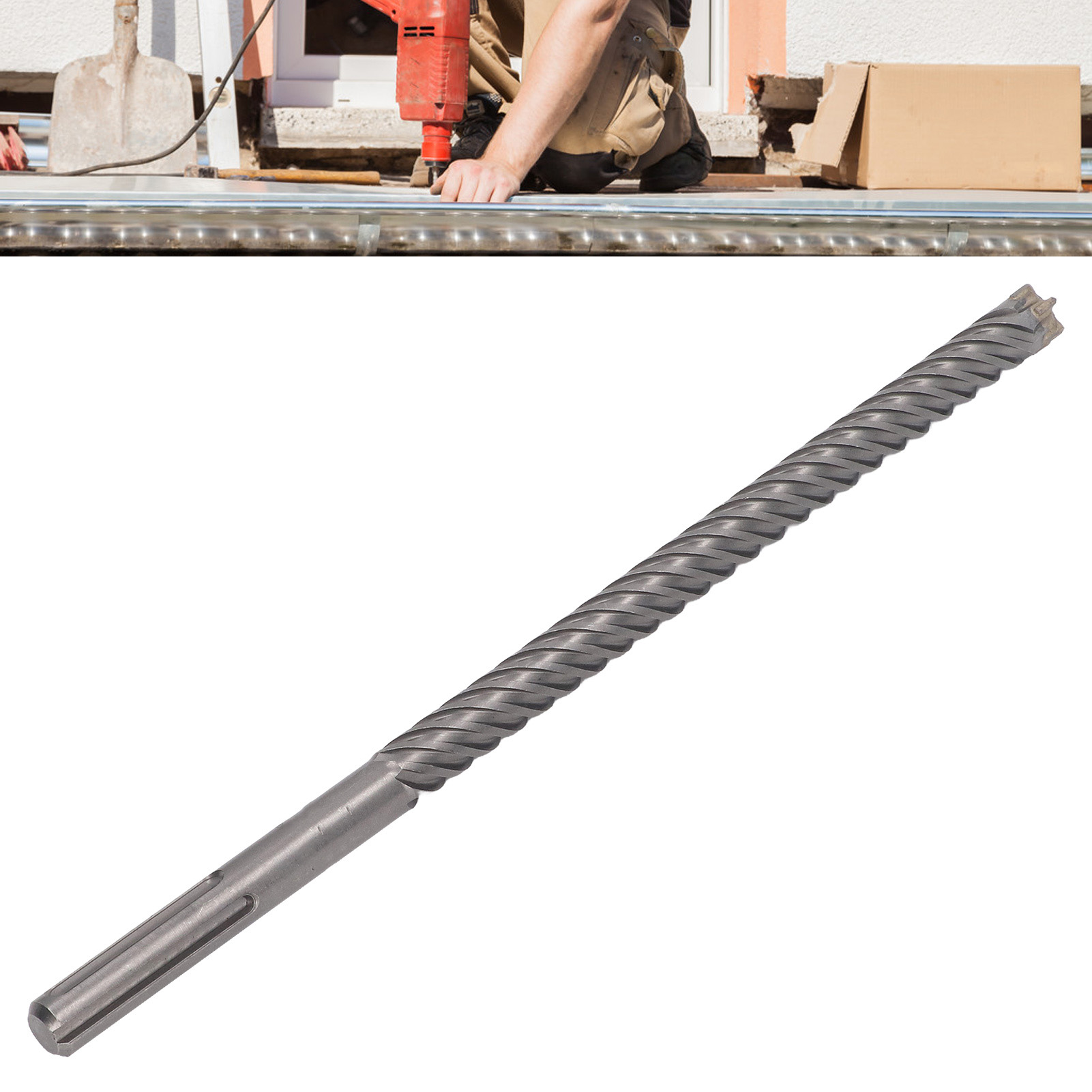 6-schneidiges Schlagbohrer-set Mit Hartmetallspitzen Und Hammerbohrern Für Die Bearbeitung Von Ziegel, Stein Und Beton
