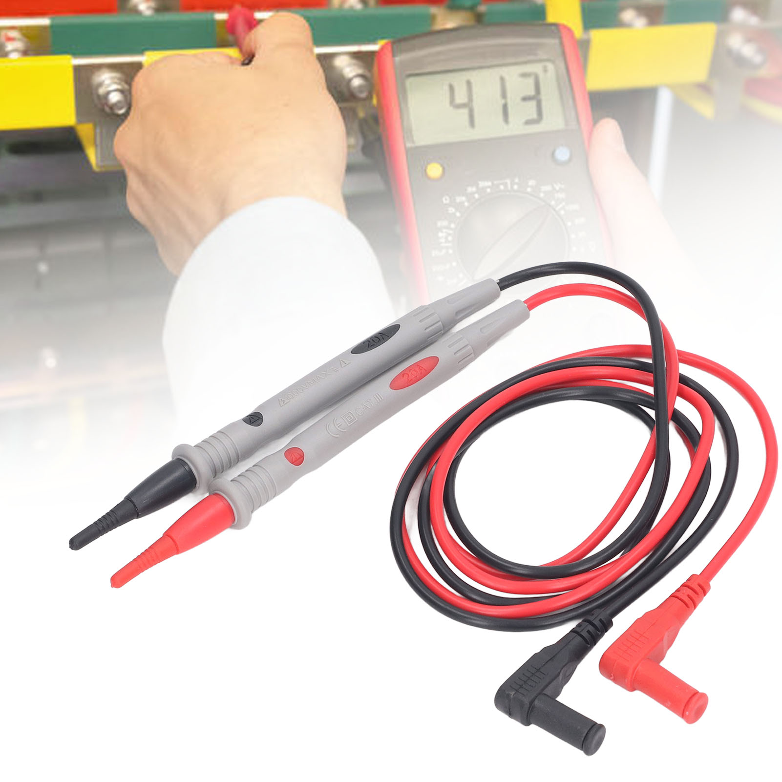 Universelle Messleitung Mit Extrafeiner, Vergoldeter, Hitzebeständiger Spitze, Universaltyp, 1000 V 20 A