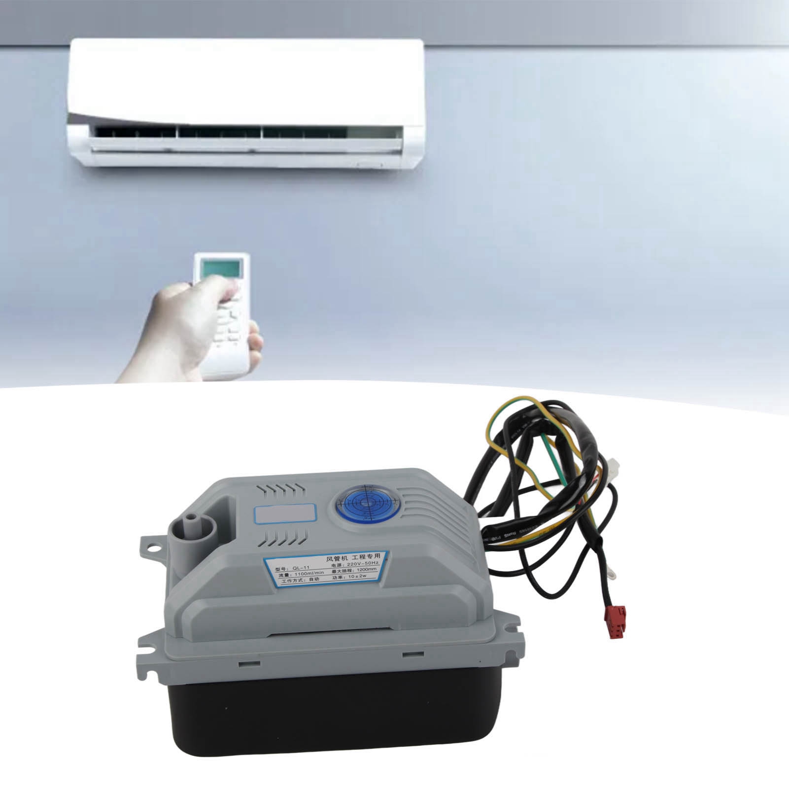 220 Vac Kondensatpumpe, 1,2 Meter Förderhöhe, 10w Zentrale Klimaanlagen-silent-kondensatpumpe Mit Niveauanzeige, 1100 Ml/min, Vollautomatische Externe Spulen-mehrfach-kondensatförderpumpe.