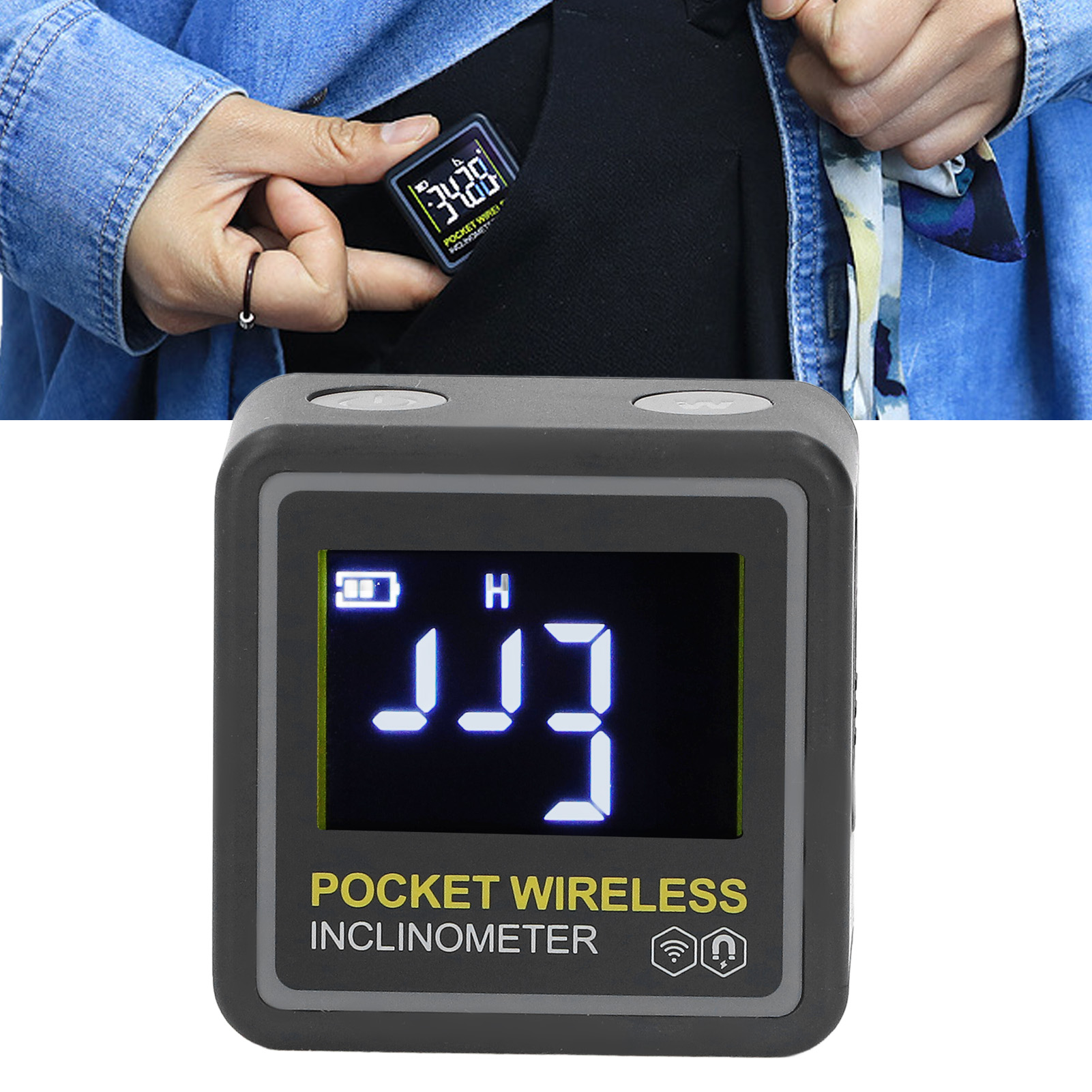 Huoto Neuer Mini-taschen-neigungsmesser Mit Elektronischer Digitalanzeige Und Bluetooth-neigungsmesser