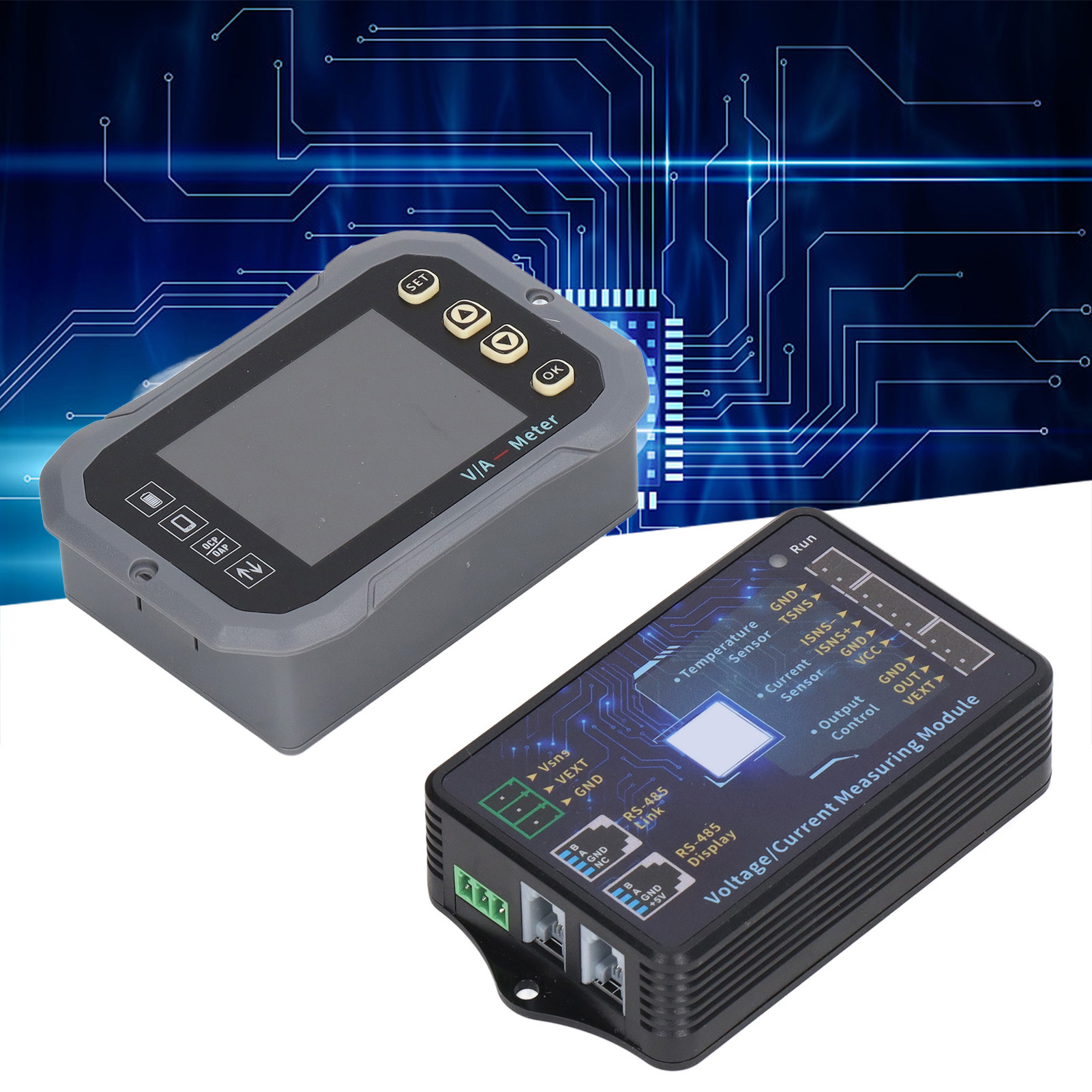 100-a-batteriemonitor Mit Hochauflösendem 2,4-zoll-display, 0–120 V Mit Shunt, App-steuerung, Drahtlosem Voltmeter Und Amperemeter, Bidirektionalem Kapazitätsdetektor